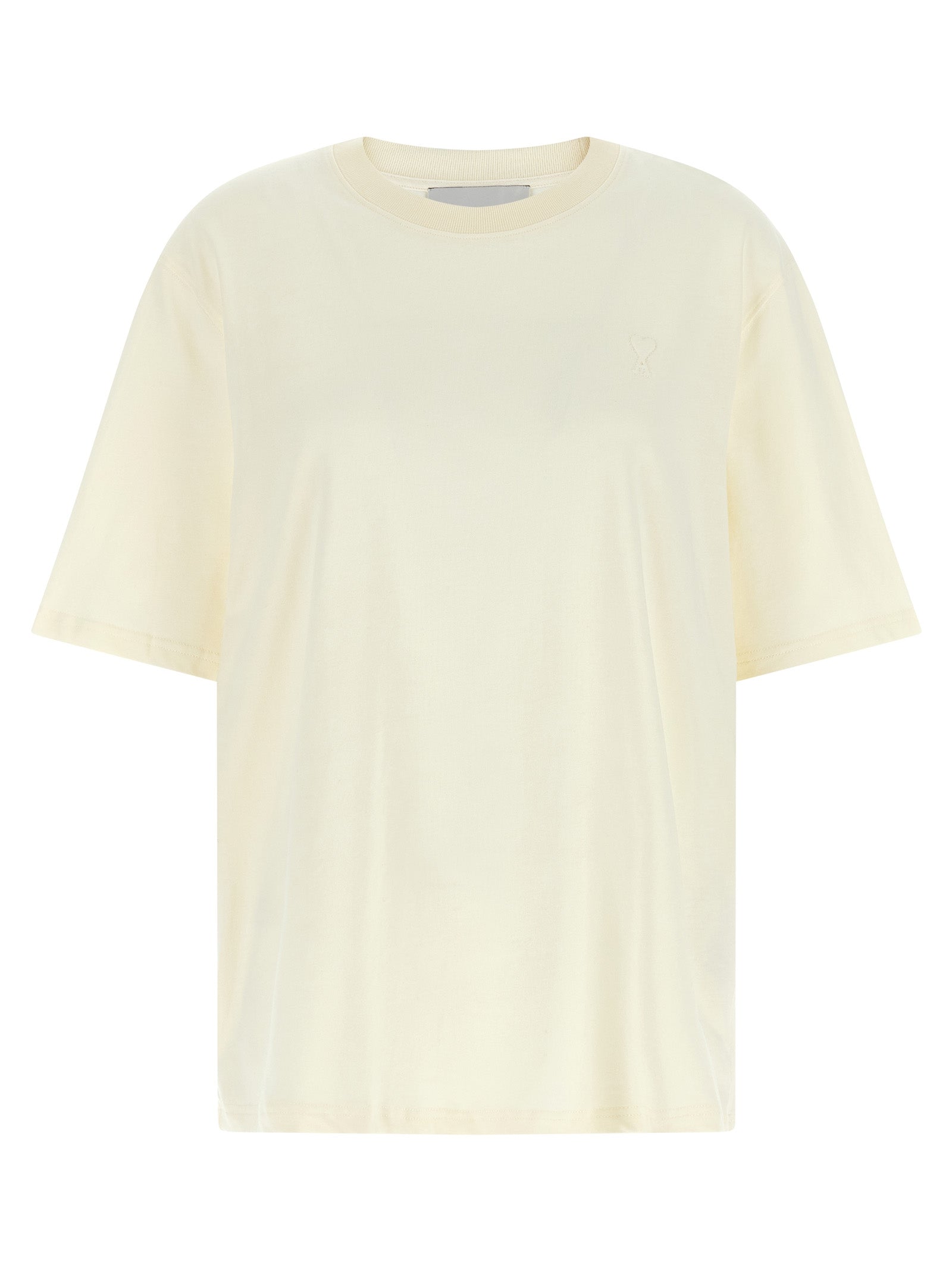 Ami Paris White Cotton T-Shirt Ami Paris