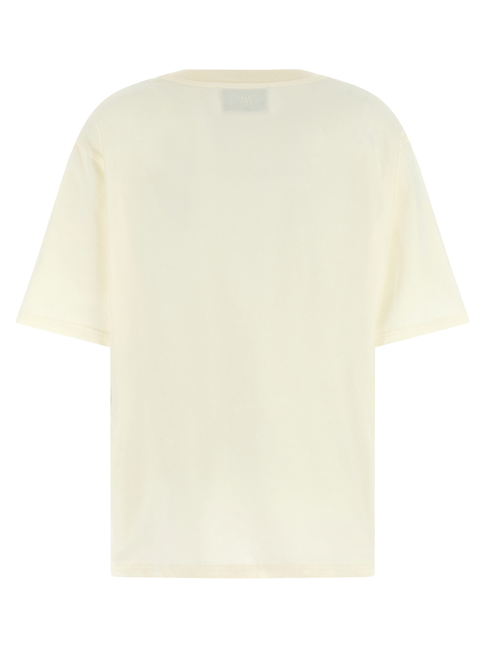 Ami Paris White Cotton T-Shirt Ami Paris
