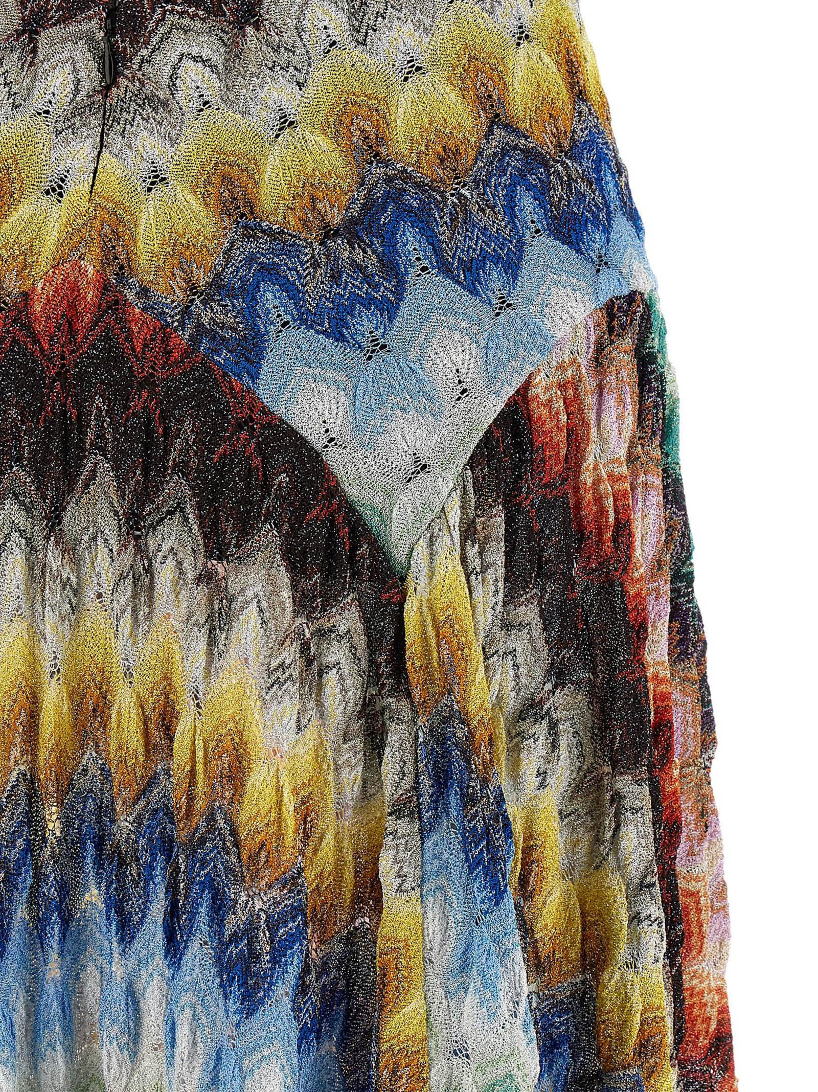 Missoni Multicolor Viscose Long Dress Missoni