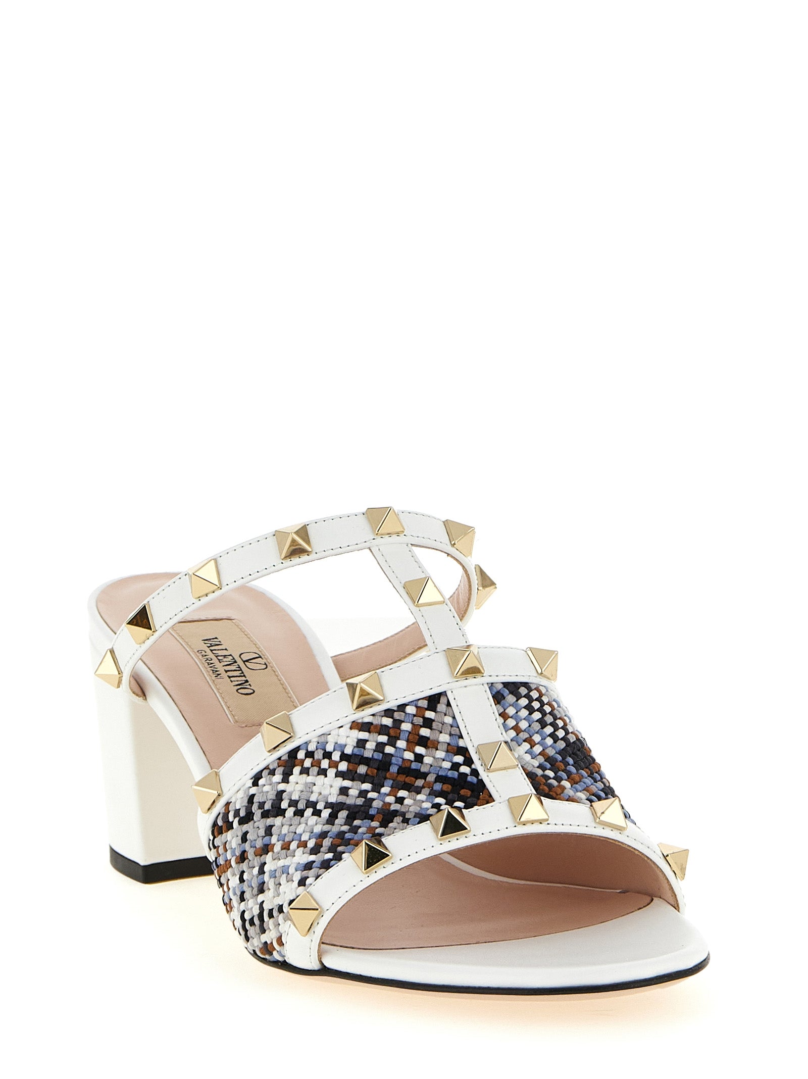 Valentino Garavani White Polyester Platform Sandals Valentino Garavani