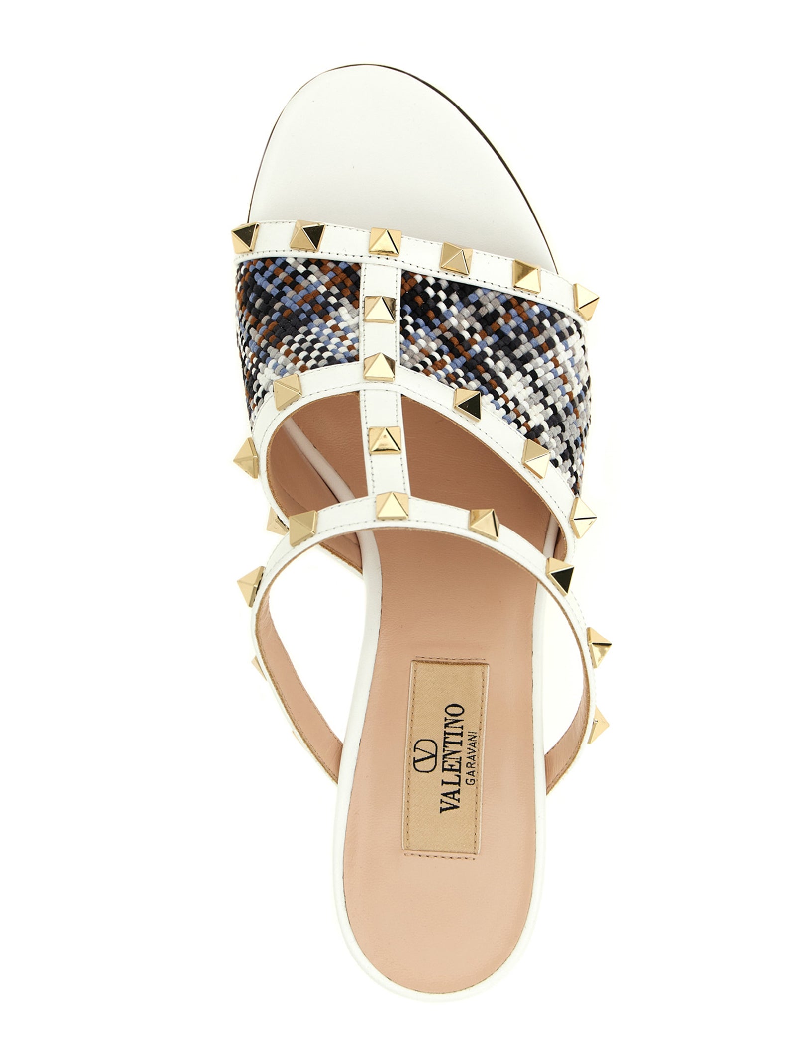 Valentino Garavani White Polyester Platform Sandals Valentino Garavani
