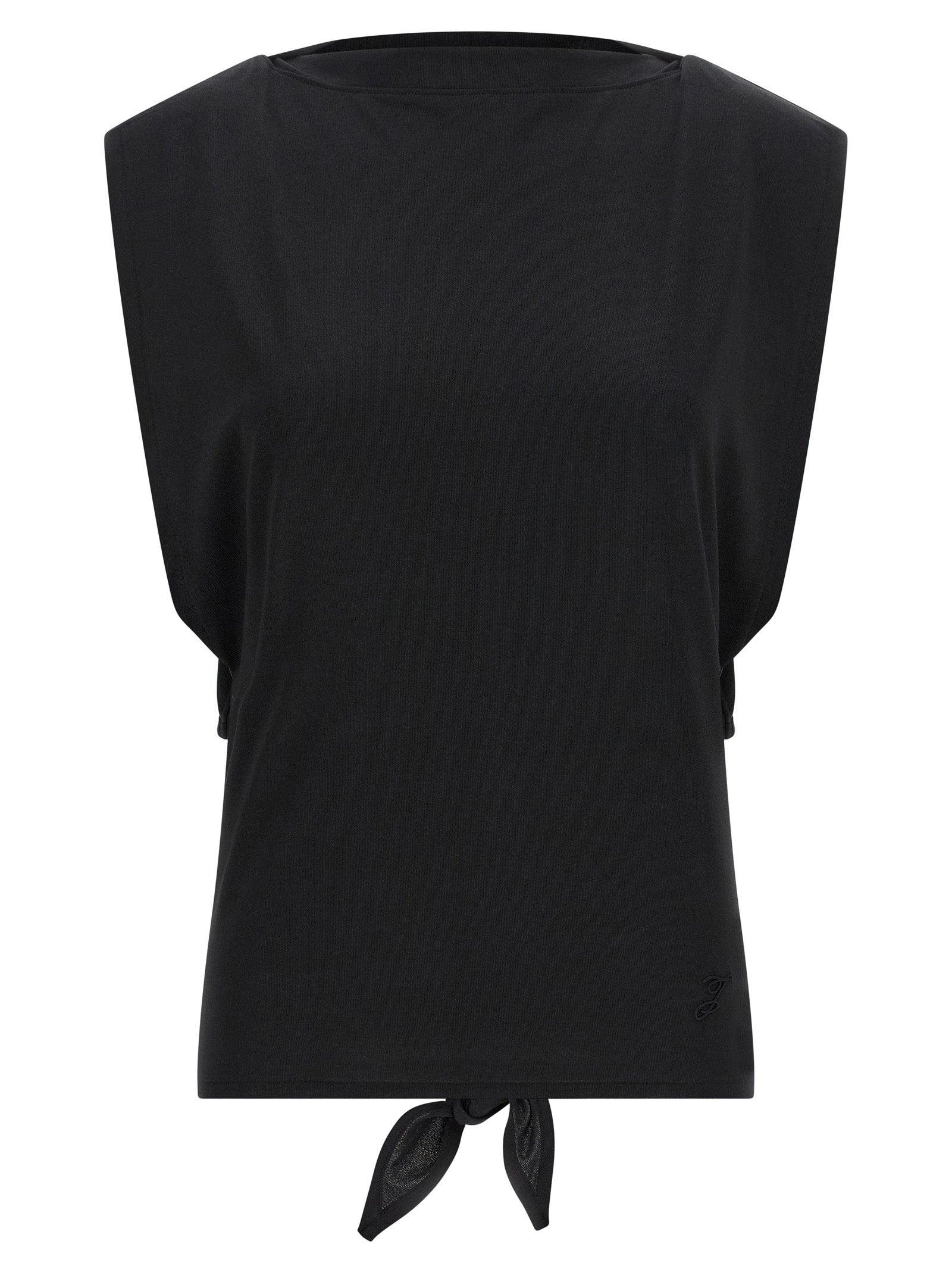 Jacquemus Black Paper Sleeveles T-Shirt Jacquemus
