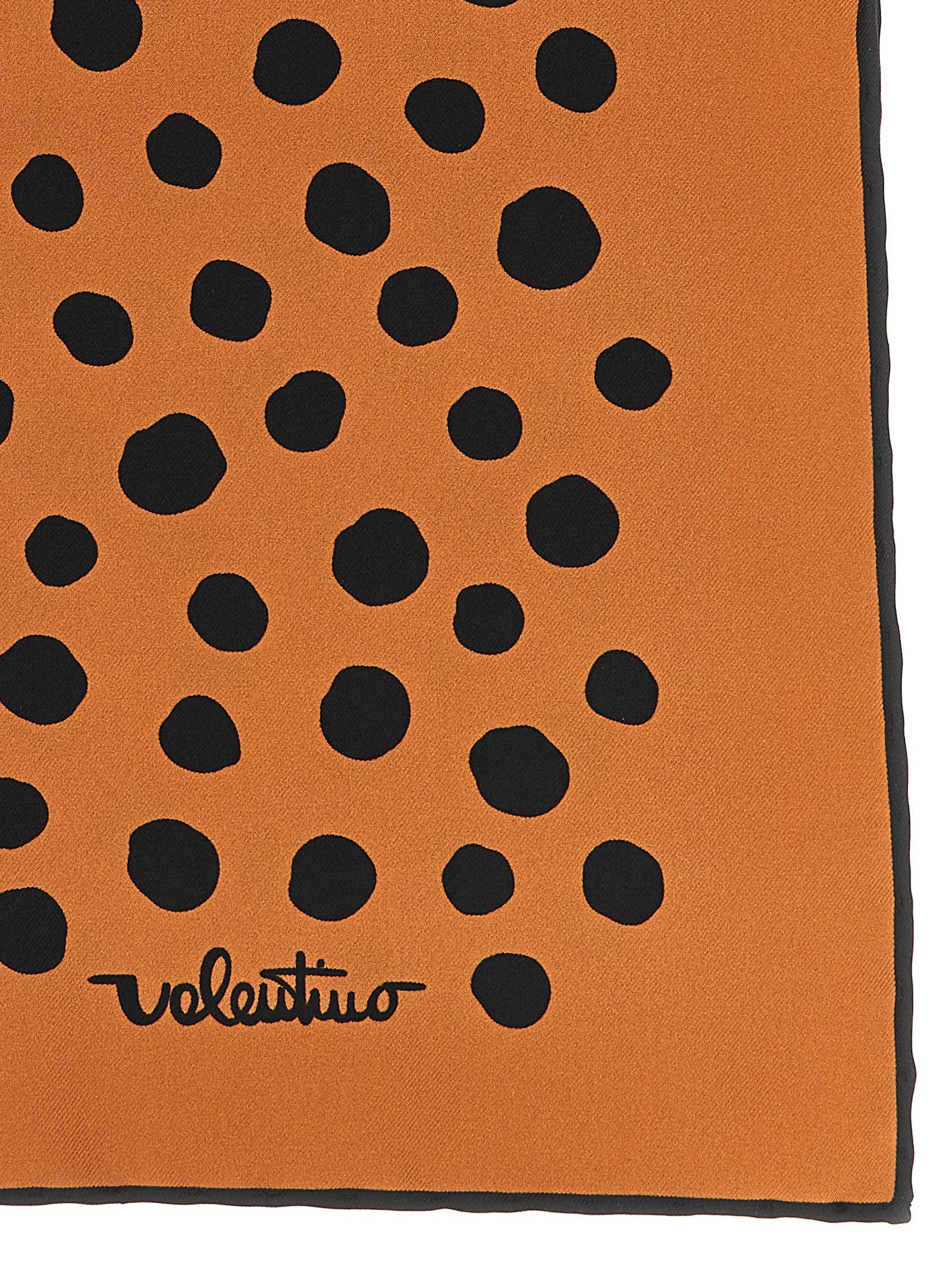 Valentino Garavani Brown Silk Scarf
