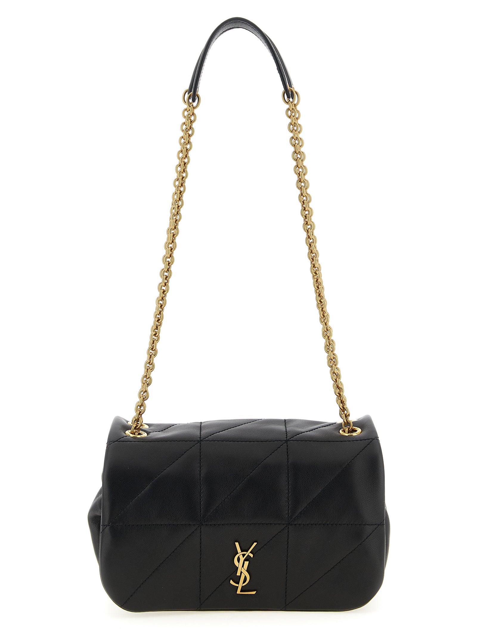 Saint Laurent Black Lamb Leather Shoulder Bag Saint Laurent