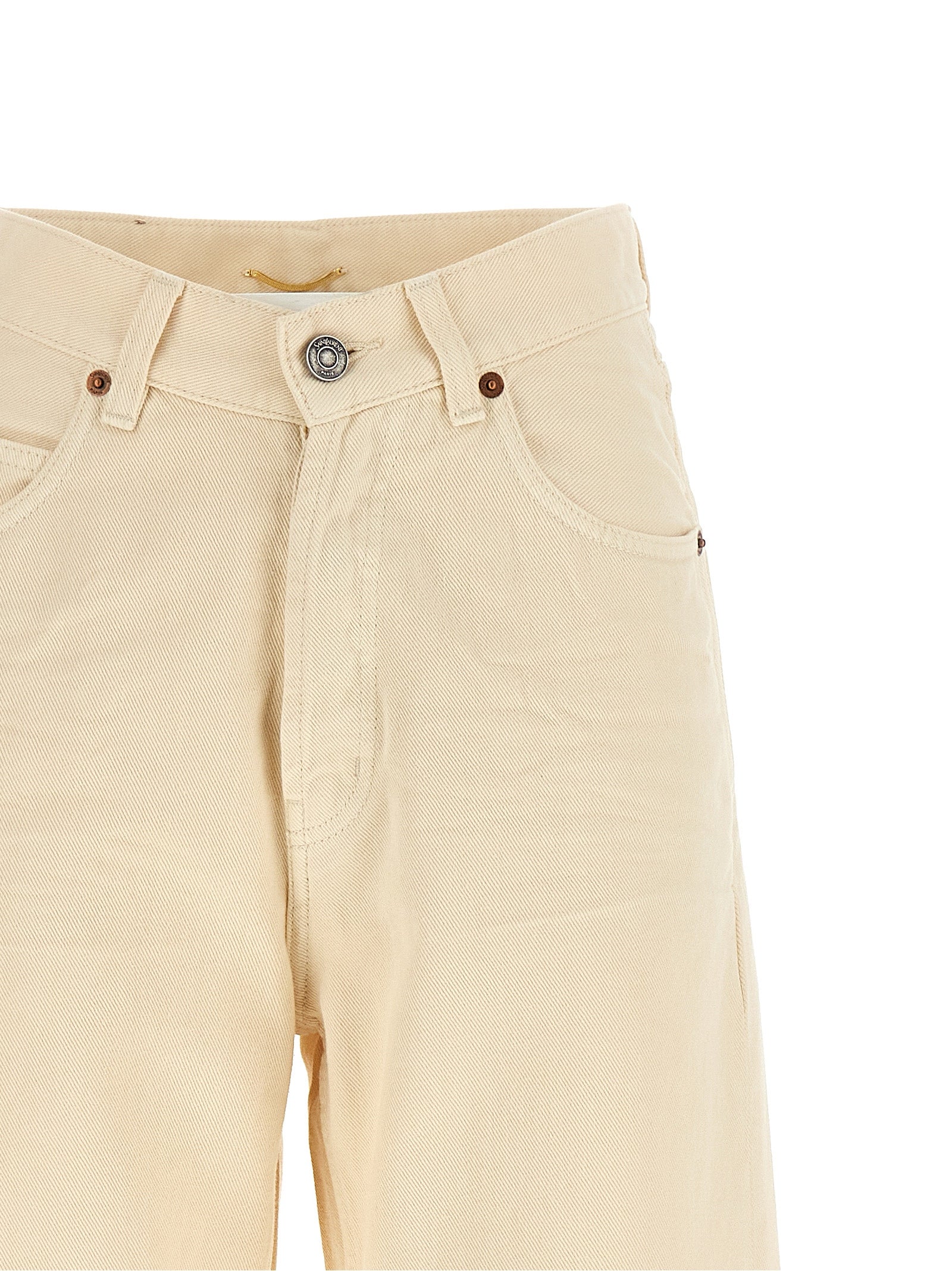 Saint Laurent Beige Cotton Jeans Denim Saint Laurent