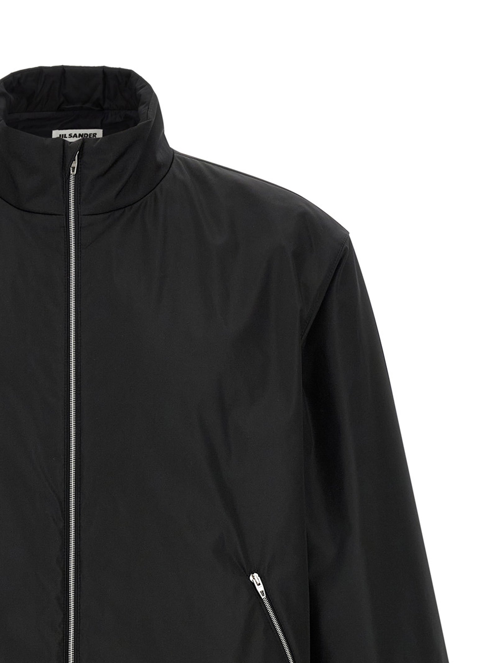 Jil Sander Black Polyester Jacket Jil Sander