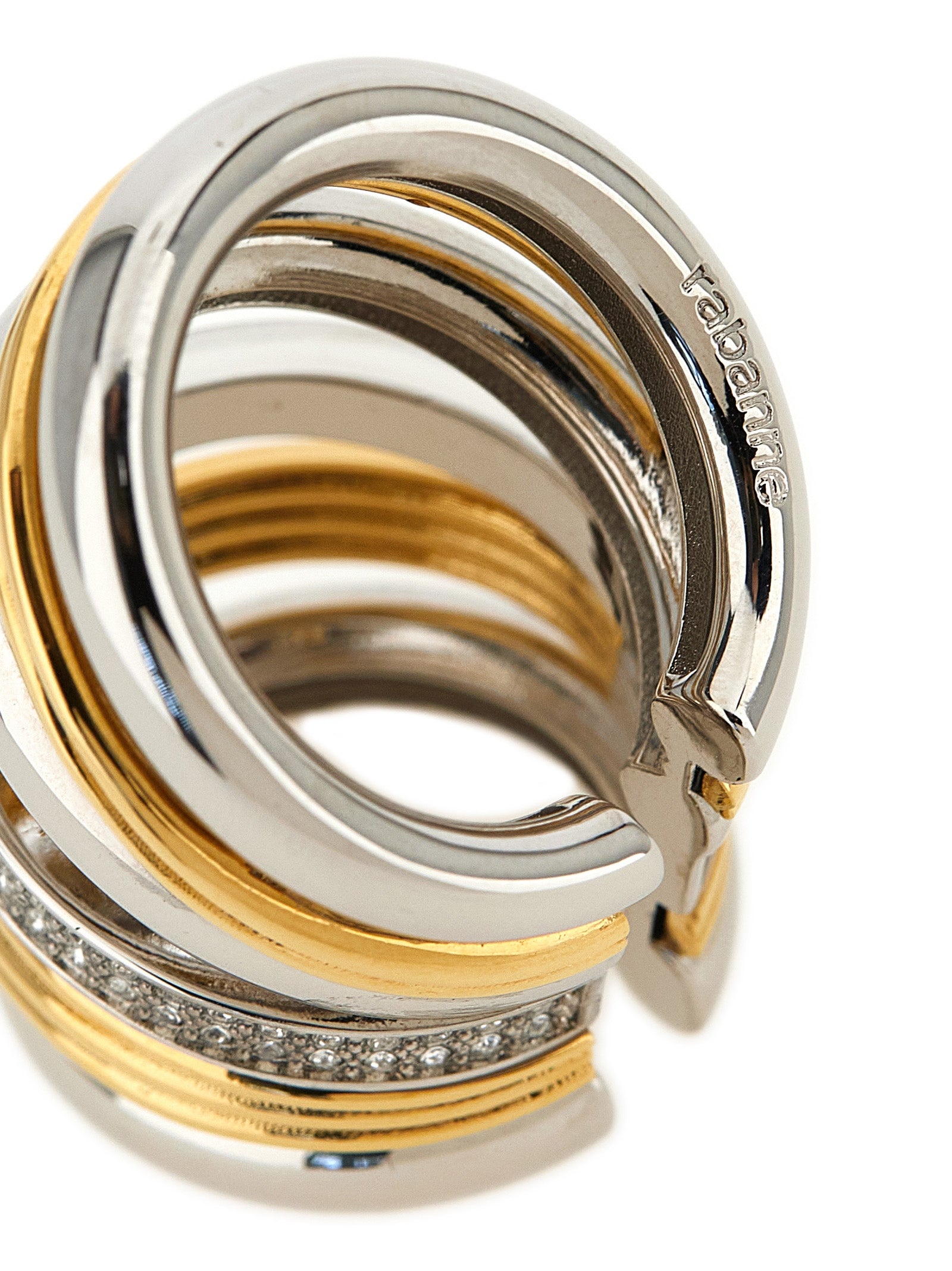 Paco Rabanne Multicolor Brass Earrings Paco Rabanne