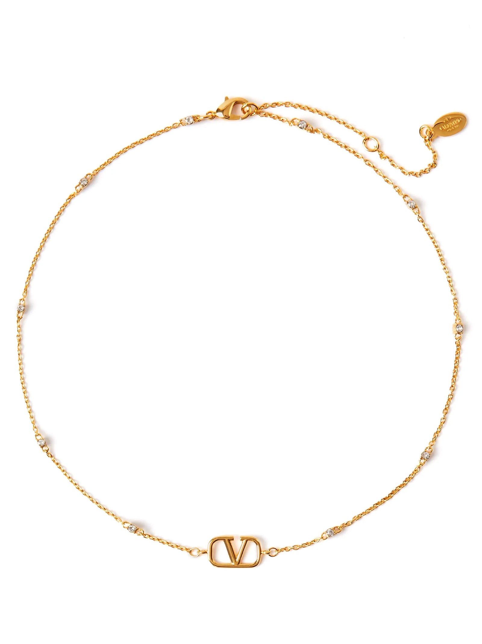 Valentino Garavani Gold Brass Necklace Valentino Garavani