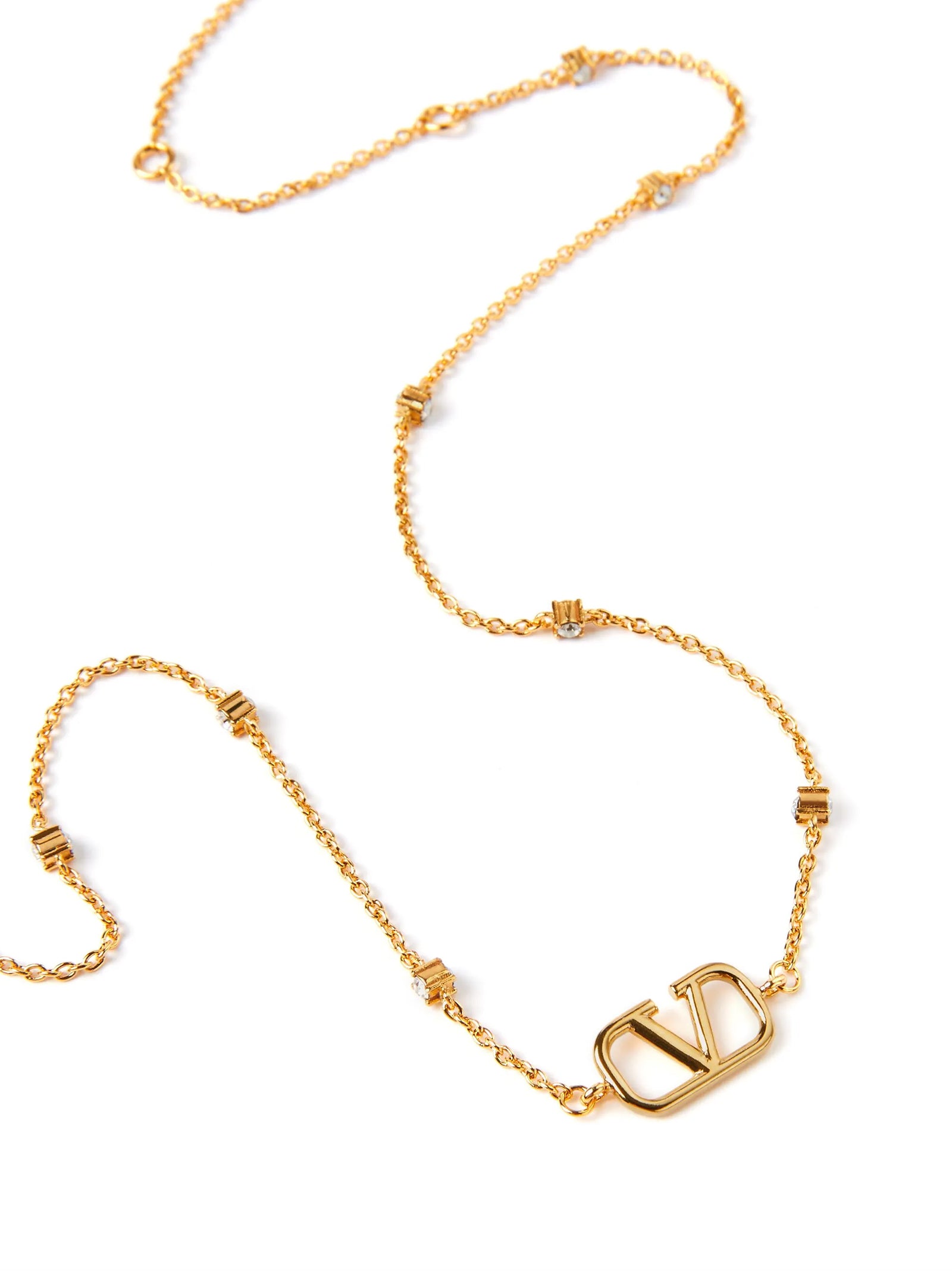 Valentino Garavani Gold Brass Necklace Valentino Garavani