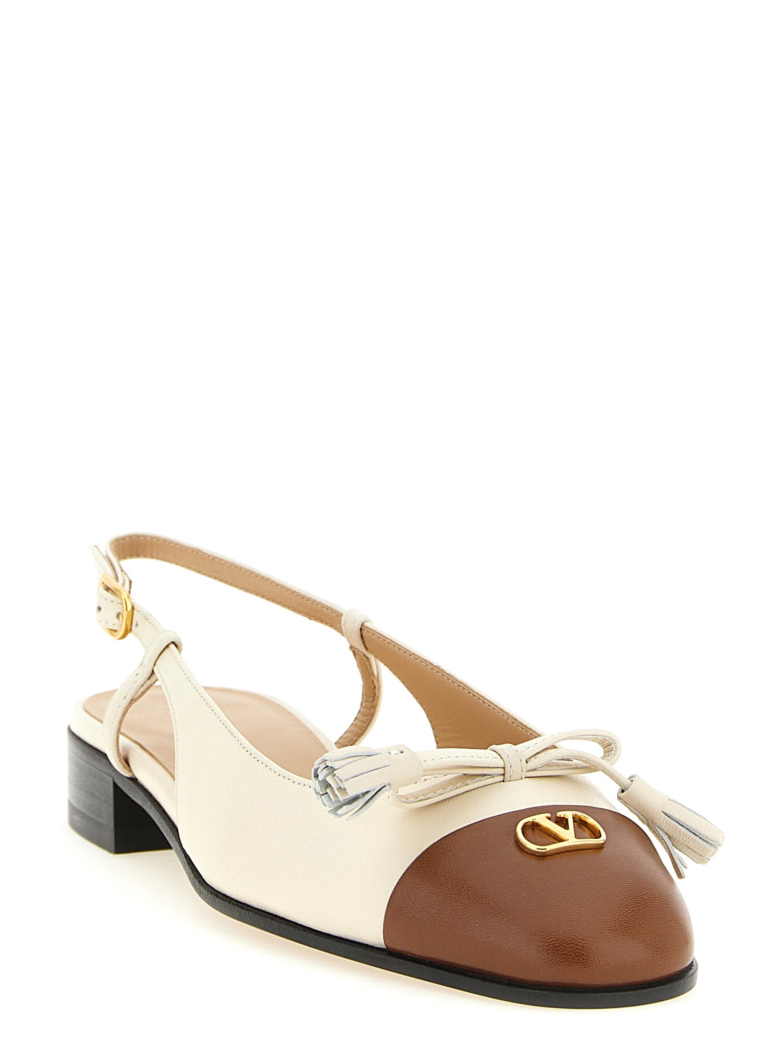 Valentino Garavani Black Leather Ballet Flats Valentino Garavani