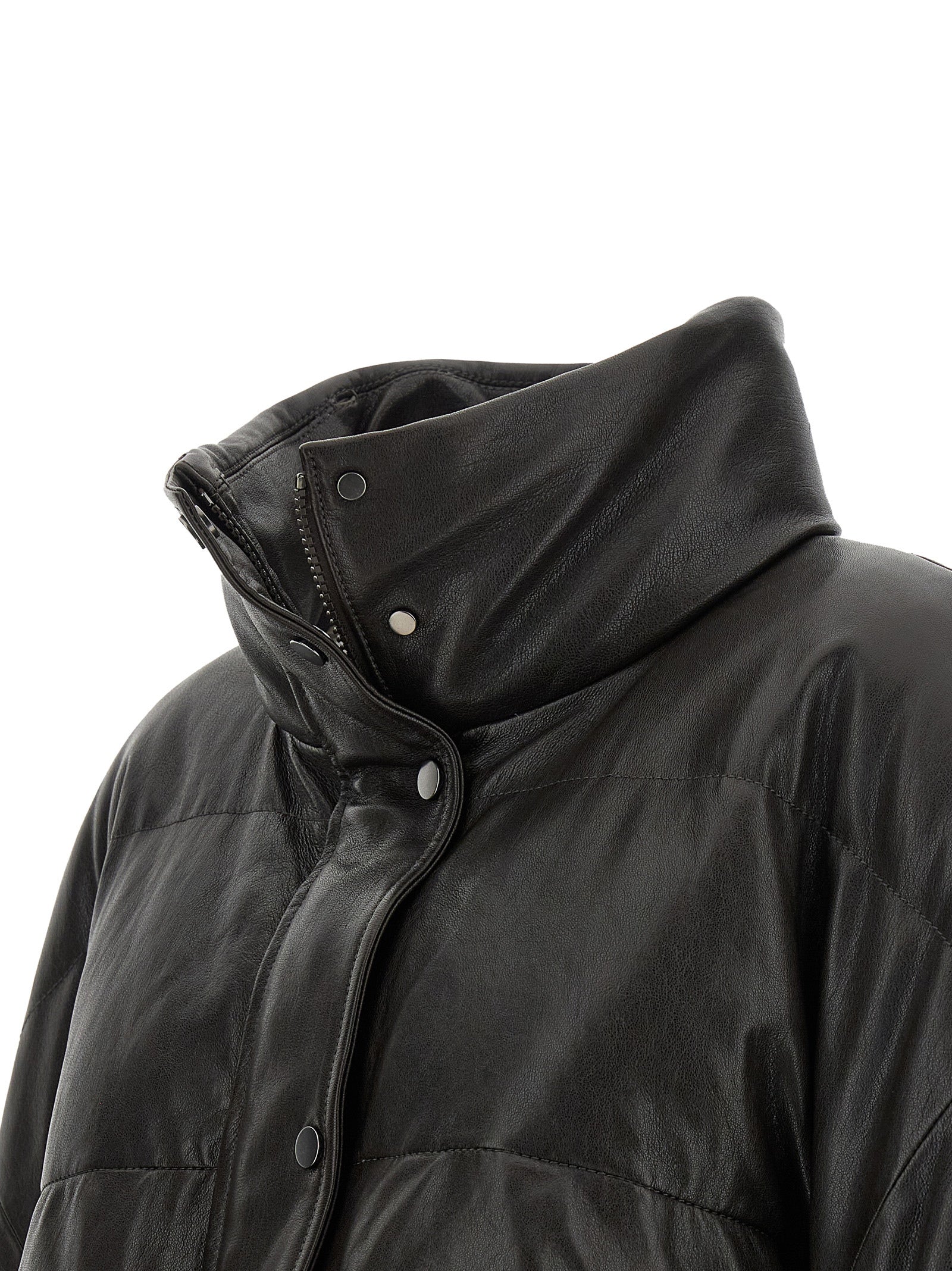 Brunello Cucinelli Brown Lamb Leather Leather Jacket Brunello Cucinelli