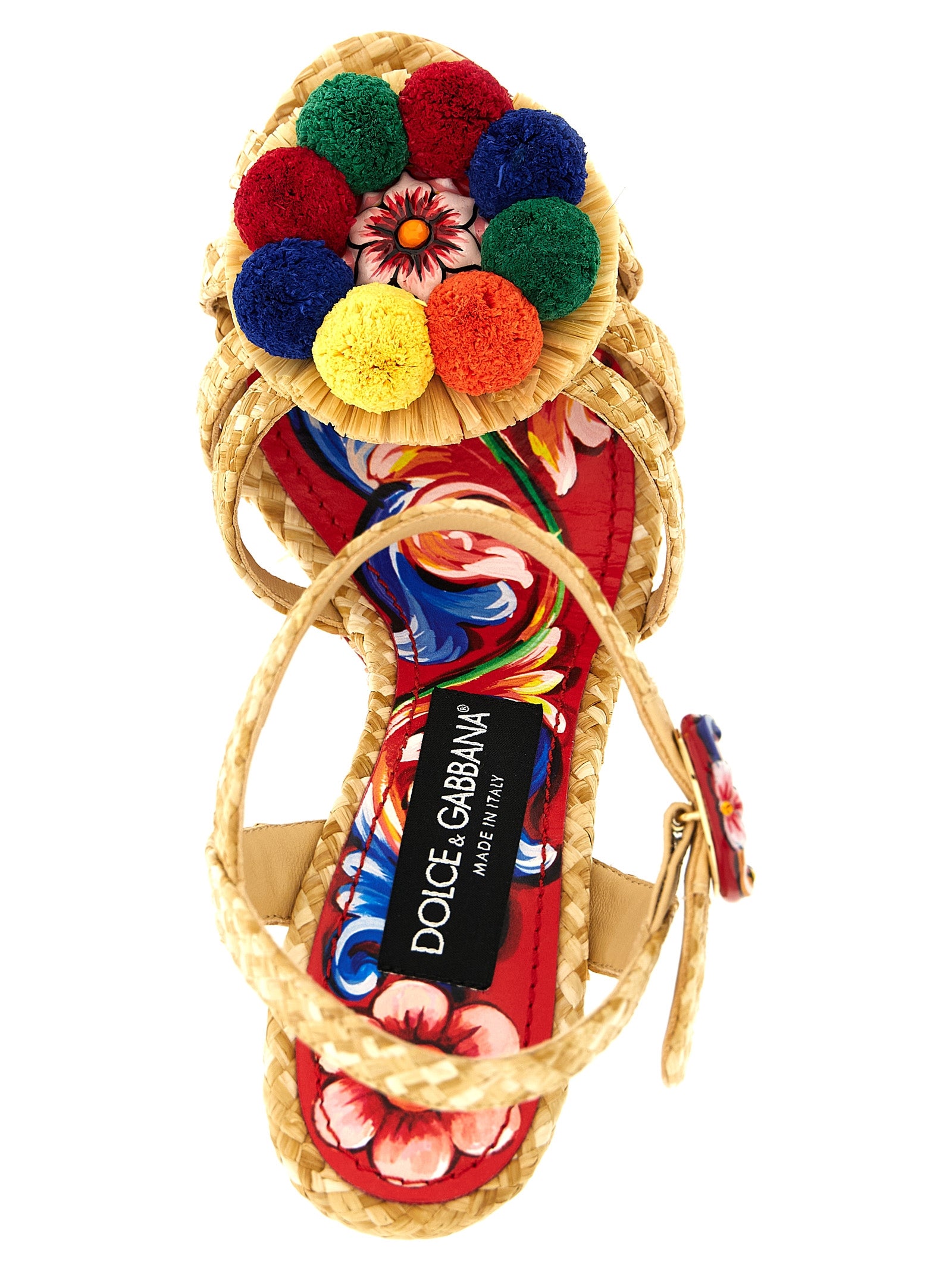 Dolce & Gabbana Multicolor Viscose Stiletto Heel Sandals Dolce & Gabbana