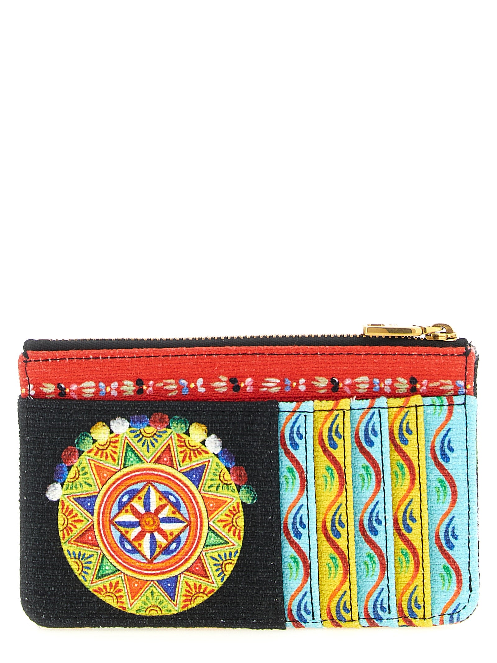 Dolce & Gabbana Multicolor Cotton Cardholder Dolce & Gabbana
