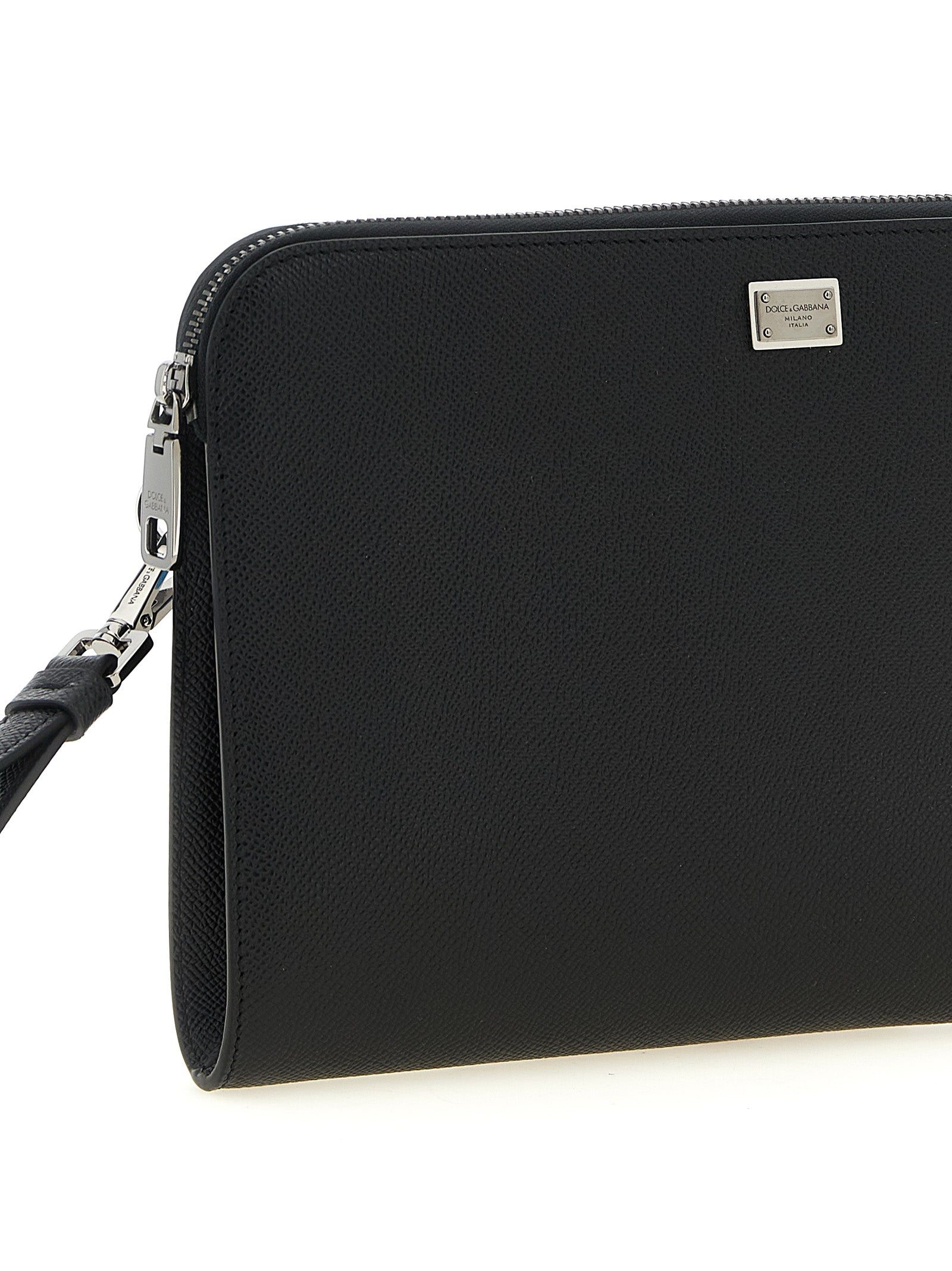 Dolce & Gabbana Black Calfskin Clutch Bag Dolce & Gabbana
