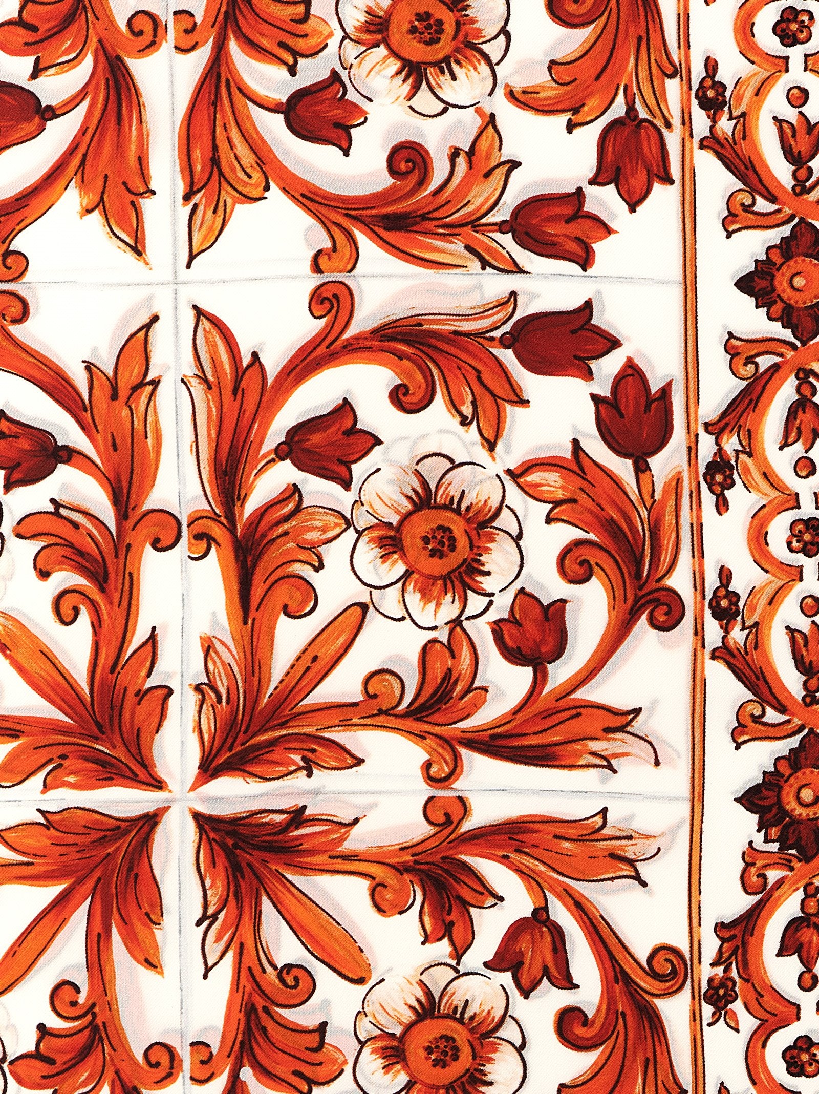 Dolce & Gabbana Orange Silk Foulard Dolce & Gabbana