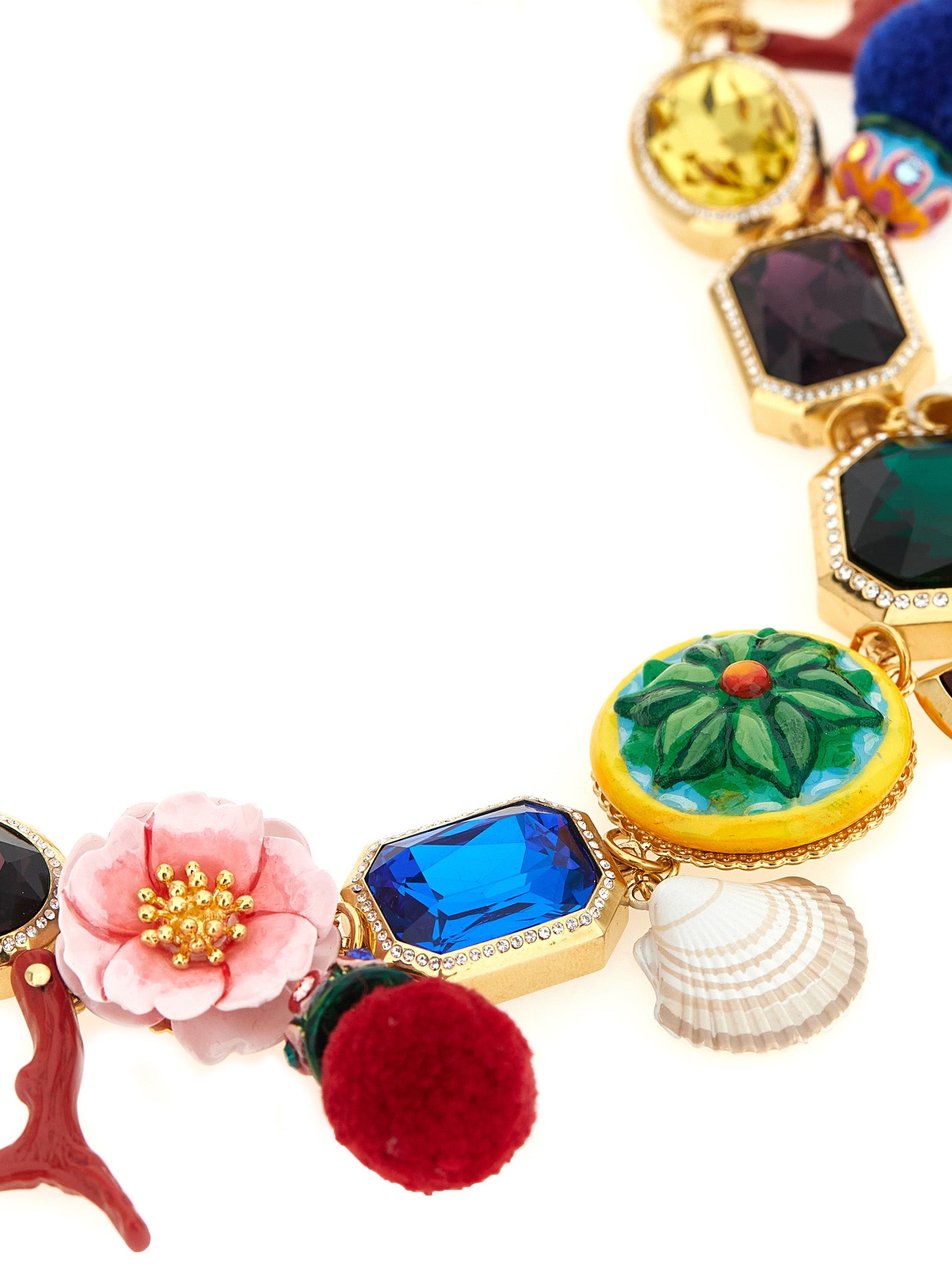 Dolce & Gabbana Multicolor Metal Necklace Dolce & Gabbana