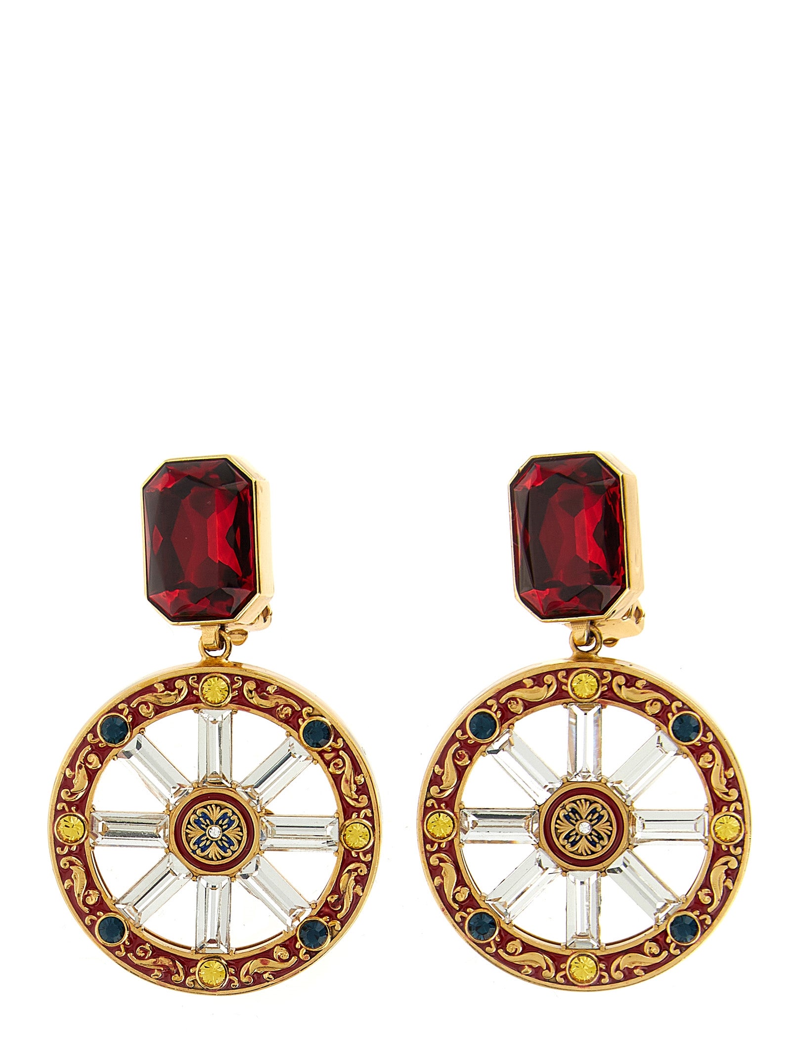 Dolce & Gabbana Multicolor Brass Earrings