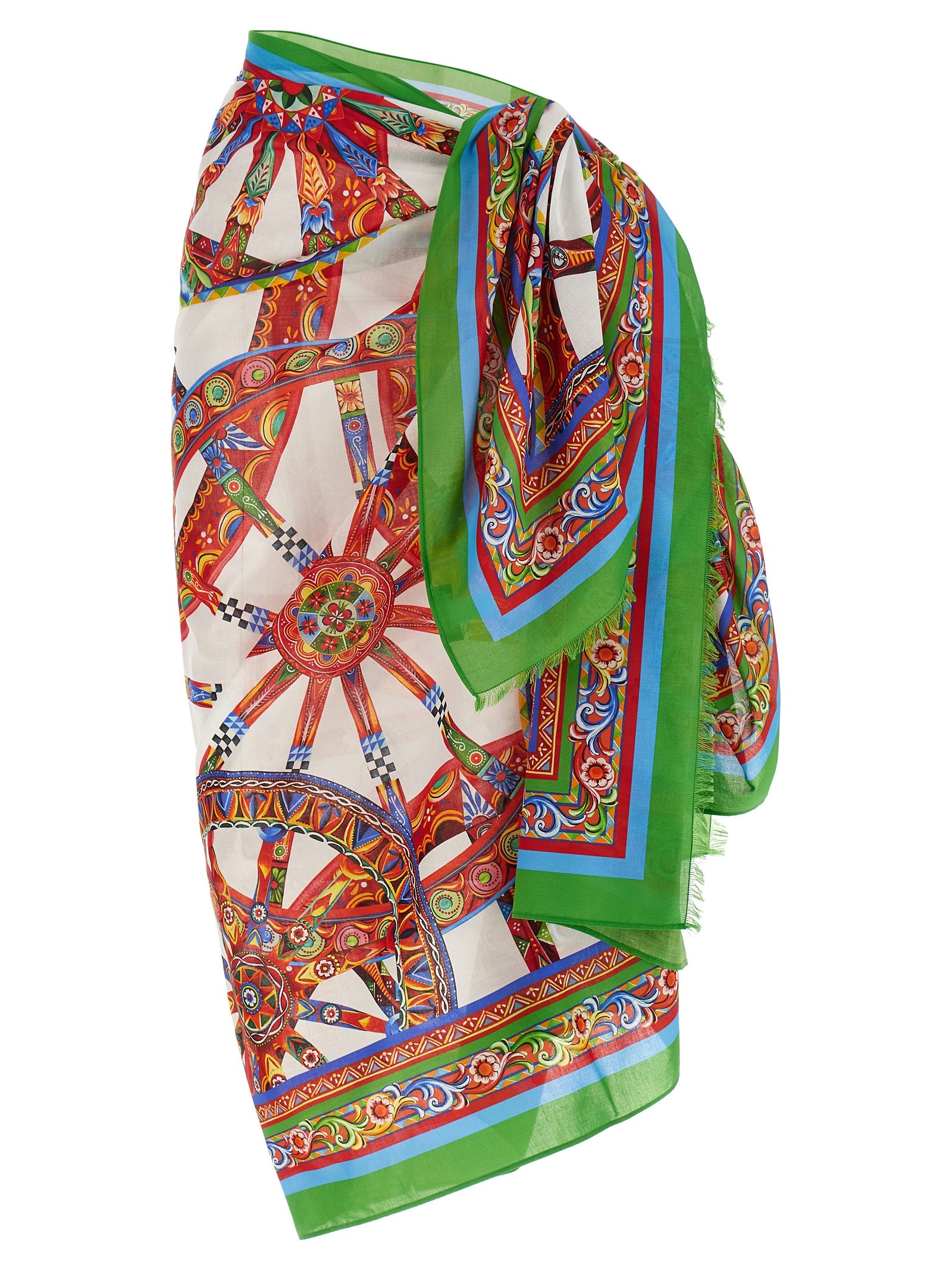 Dolce & Gabbana Multicolor Cotton Long Skirt Dolce & Gabbana
