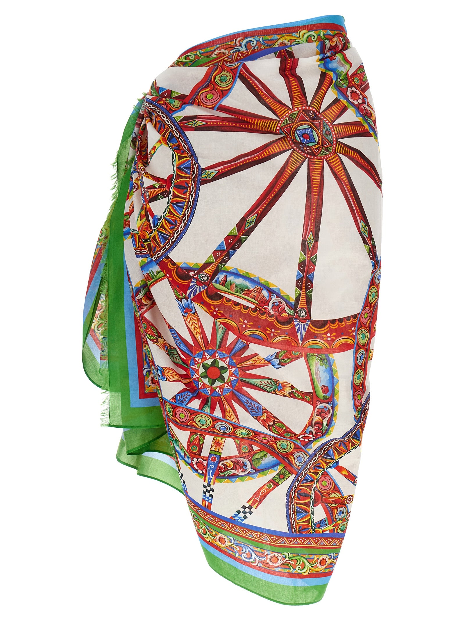 Dolce & Gabbana Multicolor Cotton Long Skirt Dolce & Gabbana