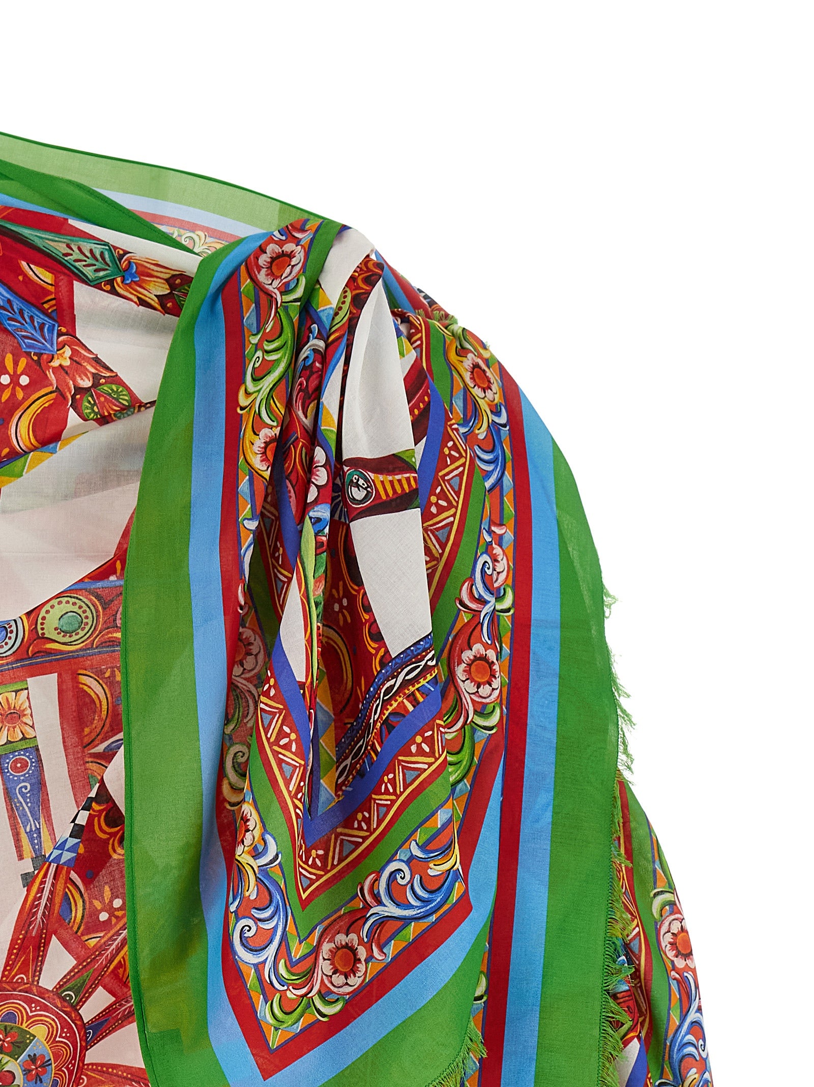 Dolce & Gabbana Multicolor Cotton Long Skirt Dolce & Gabbana