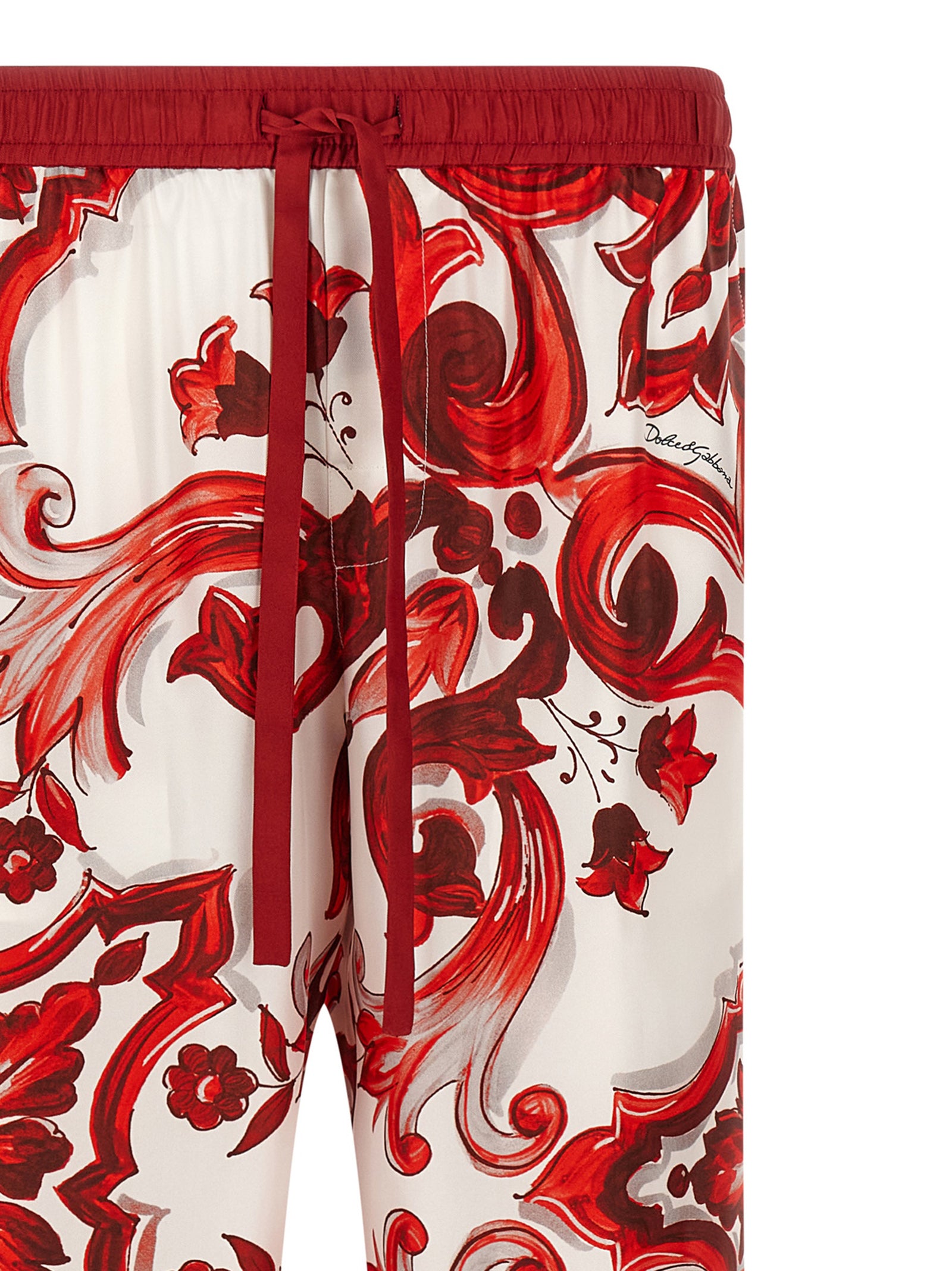 Dolce & Gabbana Multicolor Silk Casual Pants Dolce & Gabbana