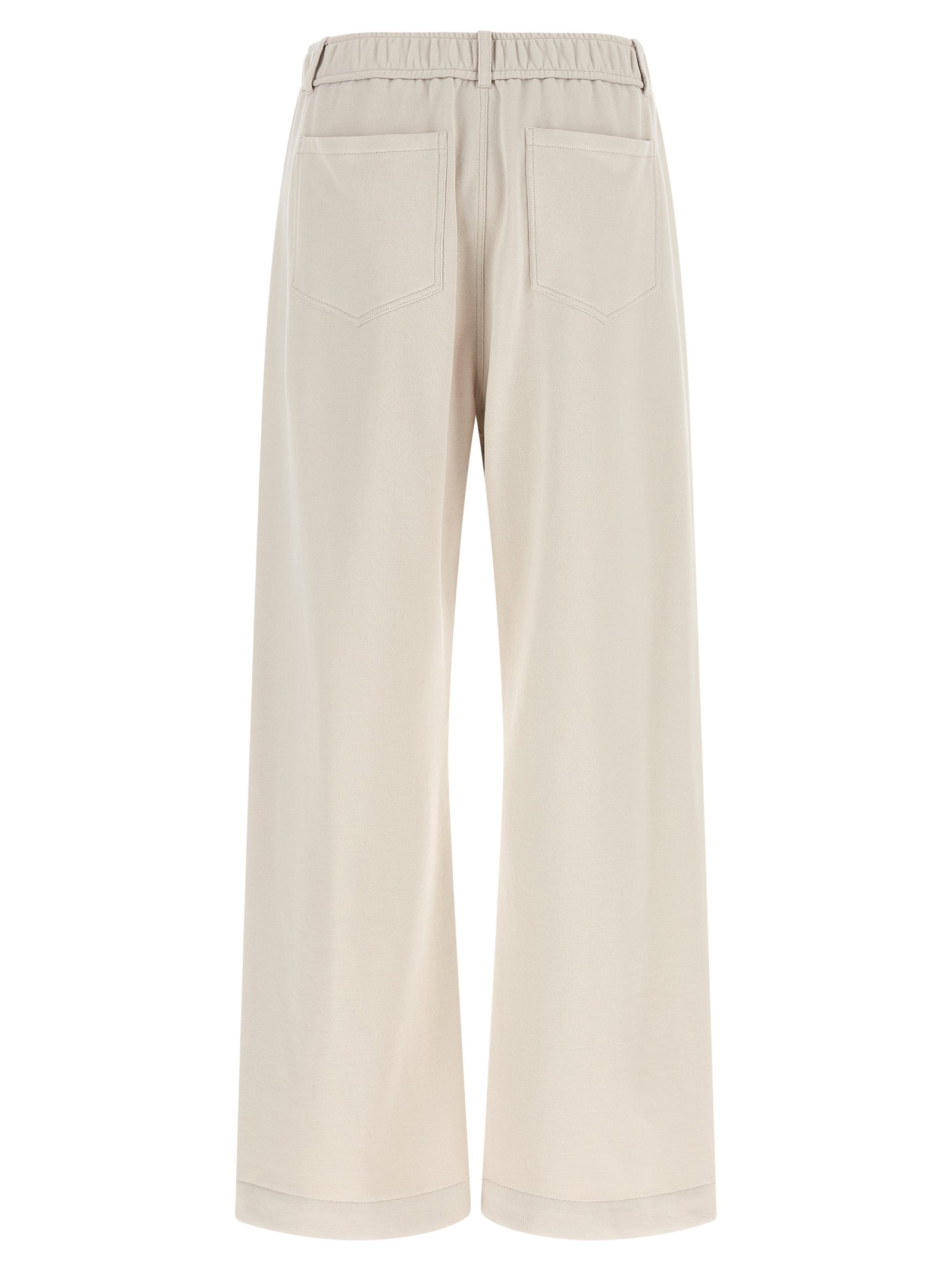Brunello Cucinelli Beige Cotton Athletic Pants Brunello Cucinelli