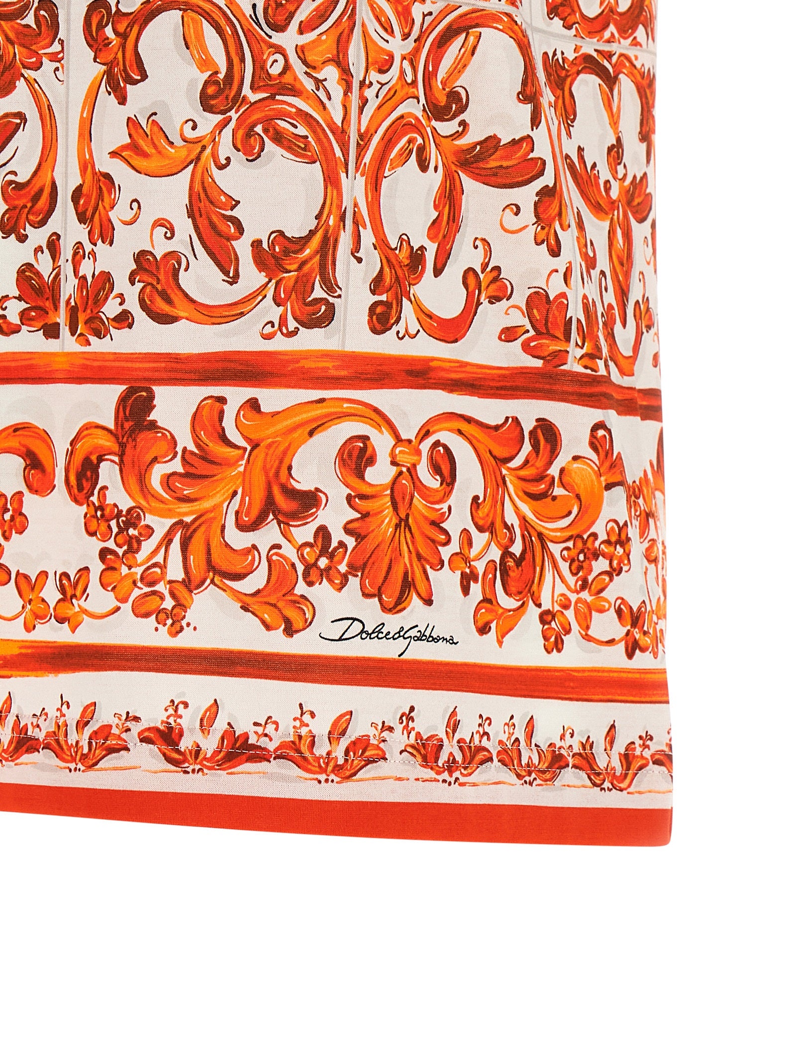 Dolce & Gabbana Orange Cotton T-Shirt Dolce & Gabbana