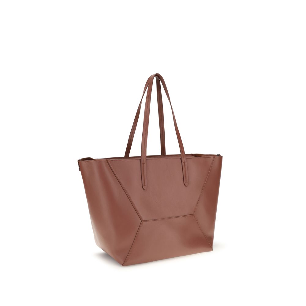 Brunello Cucinelli Multicolor Calf Leather Bos Taurus Shoulder Bag Brunello Cucinelli