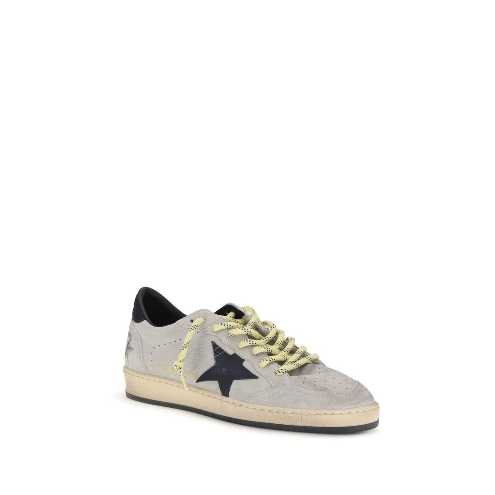 Golden Goose Gray Calf Leather Bos Taurus Sneakers Golden Goose