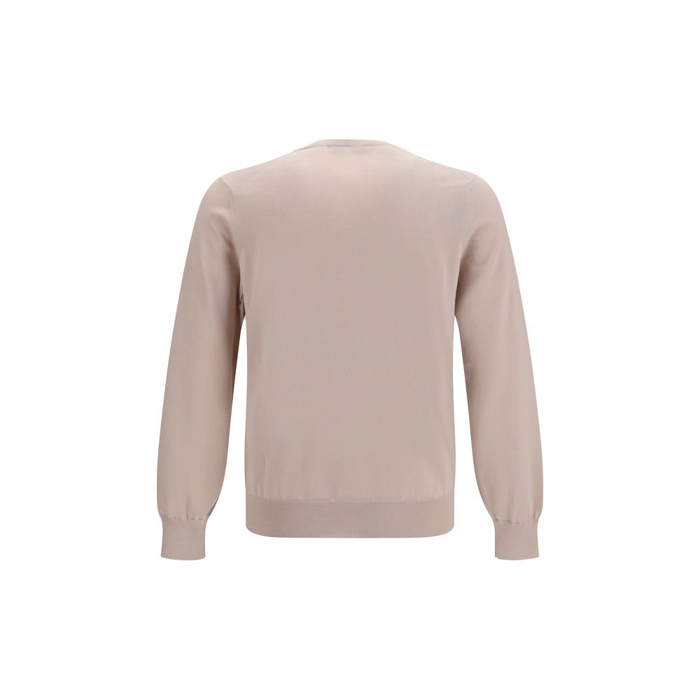 Brunello Cucinelli Beige Cotton Sweatshirt Brunello Cucinelli