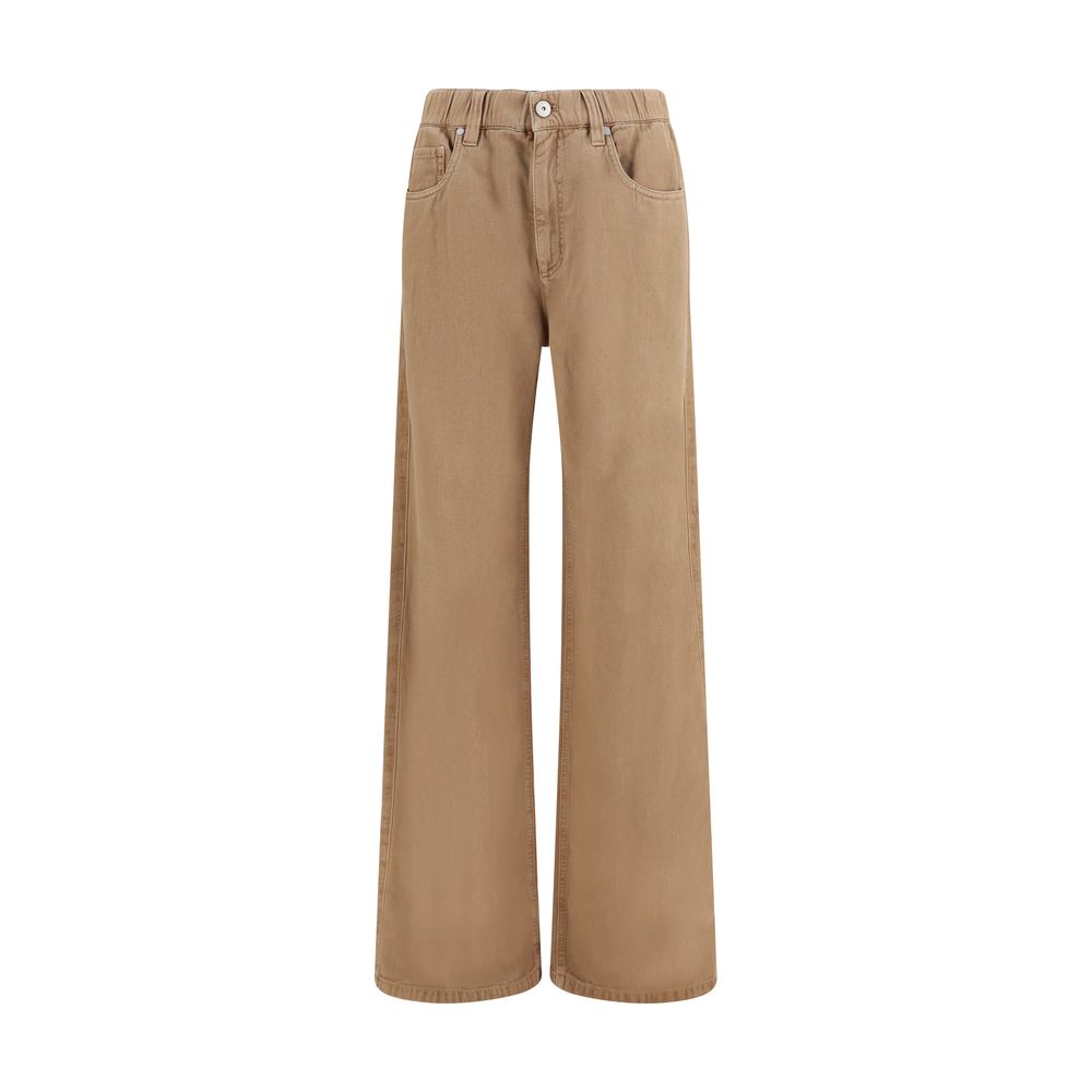 Brunello Cucinelli Beige Cotton Jeans Denim Brunello Cucinelli