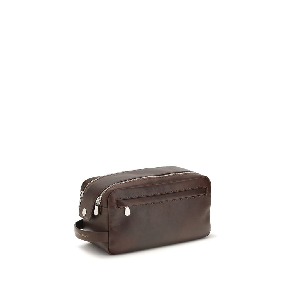 Brunello Cucinelli Brown Calf Leather Bos Taurus Wallet Brunello Cucinelli