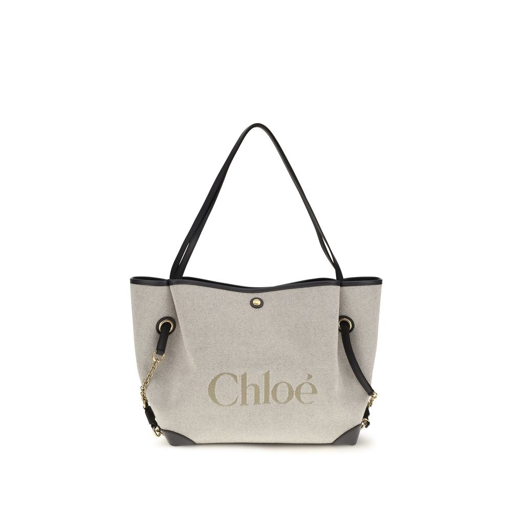 Chloé Gray Cotton Shoulder Bag Chloé