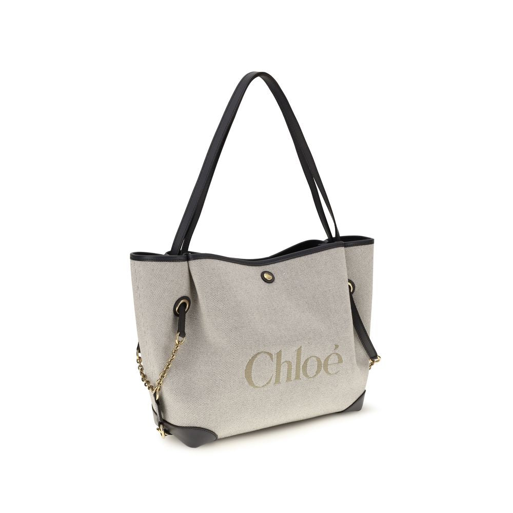Chloé Gray Cotton Shoulder Bag Chloé