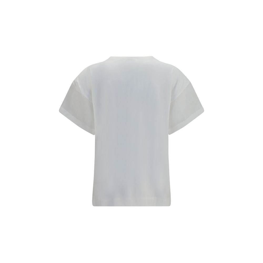 Brunello Cucinelli White Cotton T-Shirt Brunello Cucinelli