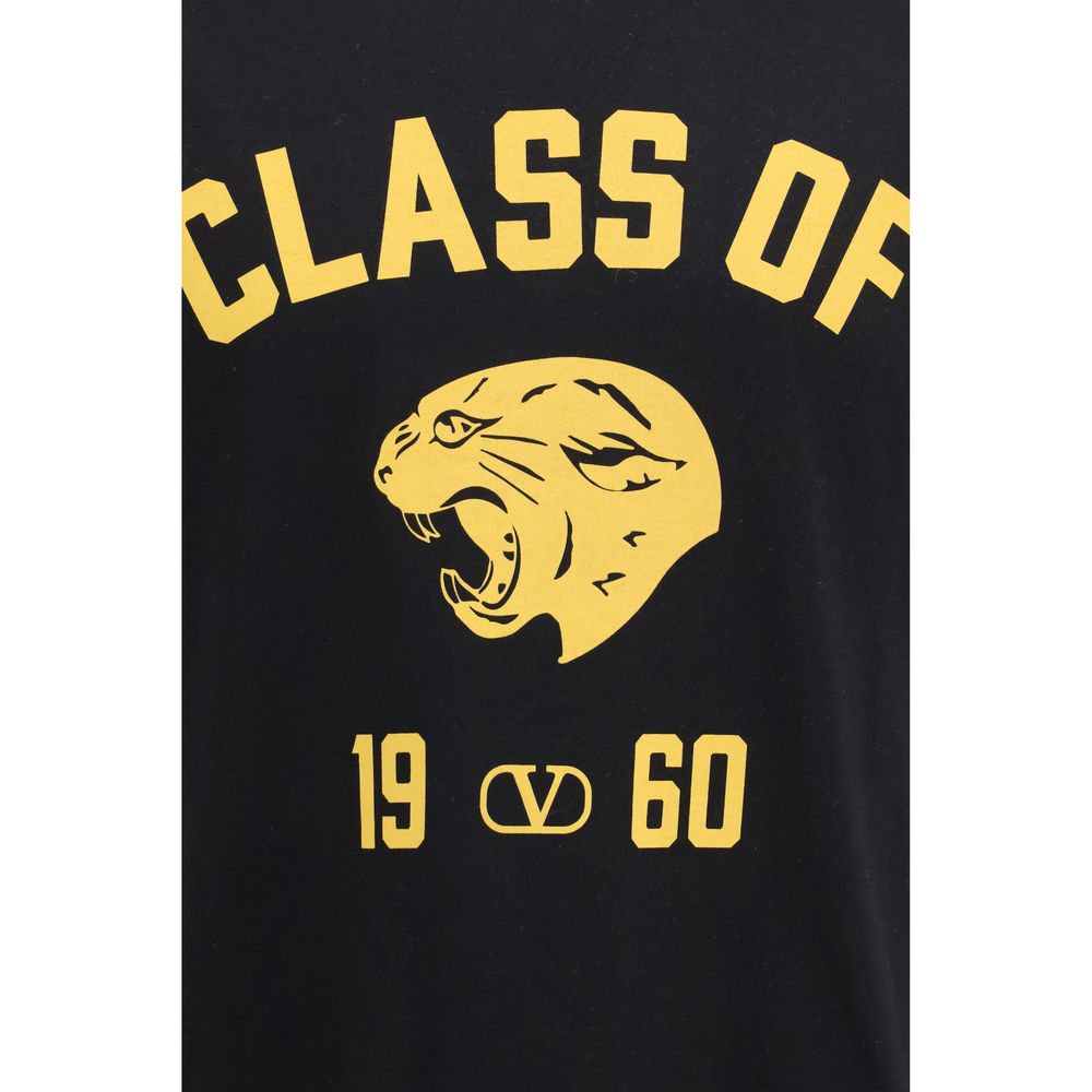Valentino Black Cotton T-Shirt Valentino