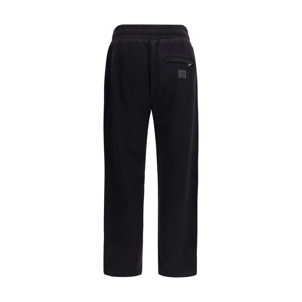 Dolce & Gabbana Black Cotton Joggers (Workout Pants) Dolce & Gabbana