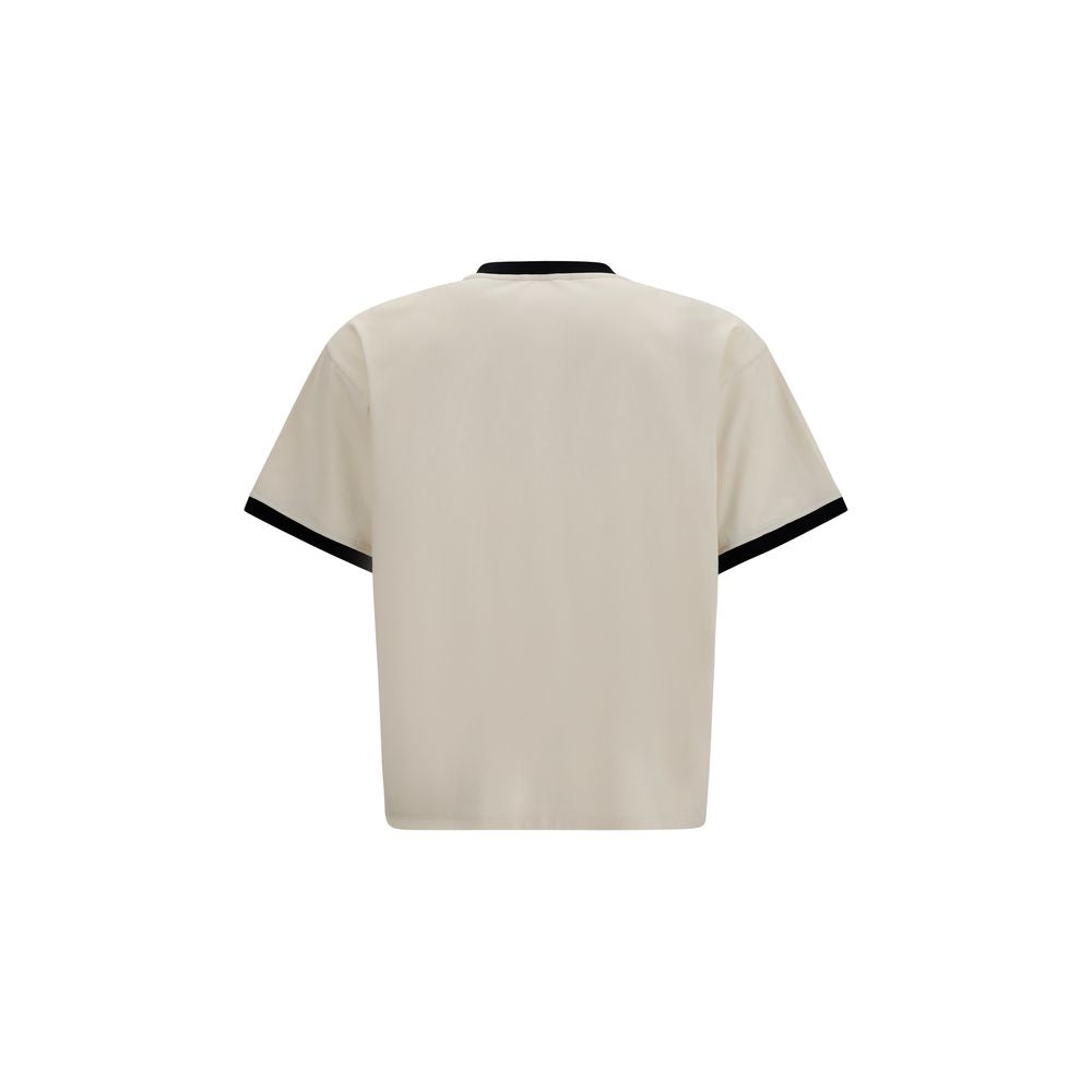 Versace Beige Cotton T-Shirt Versace