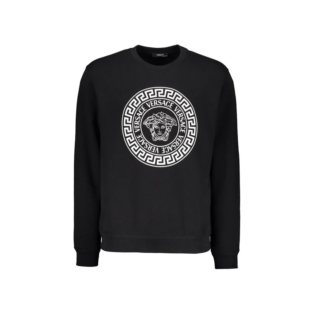 Versace Black Cotton Sweatshirt Versace