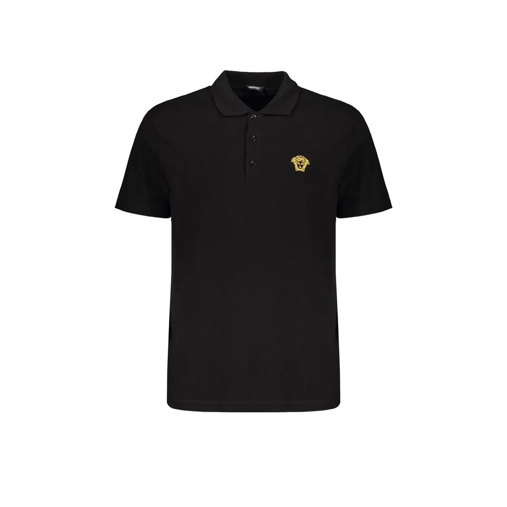 Versace Black Cotton T-Shirt Versace