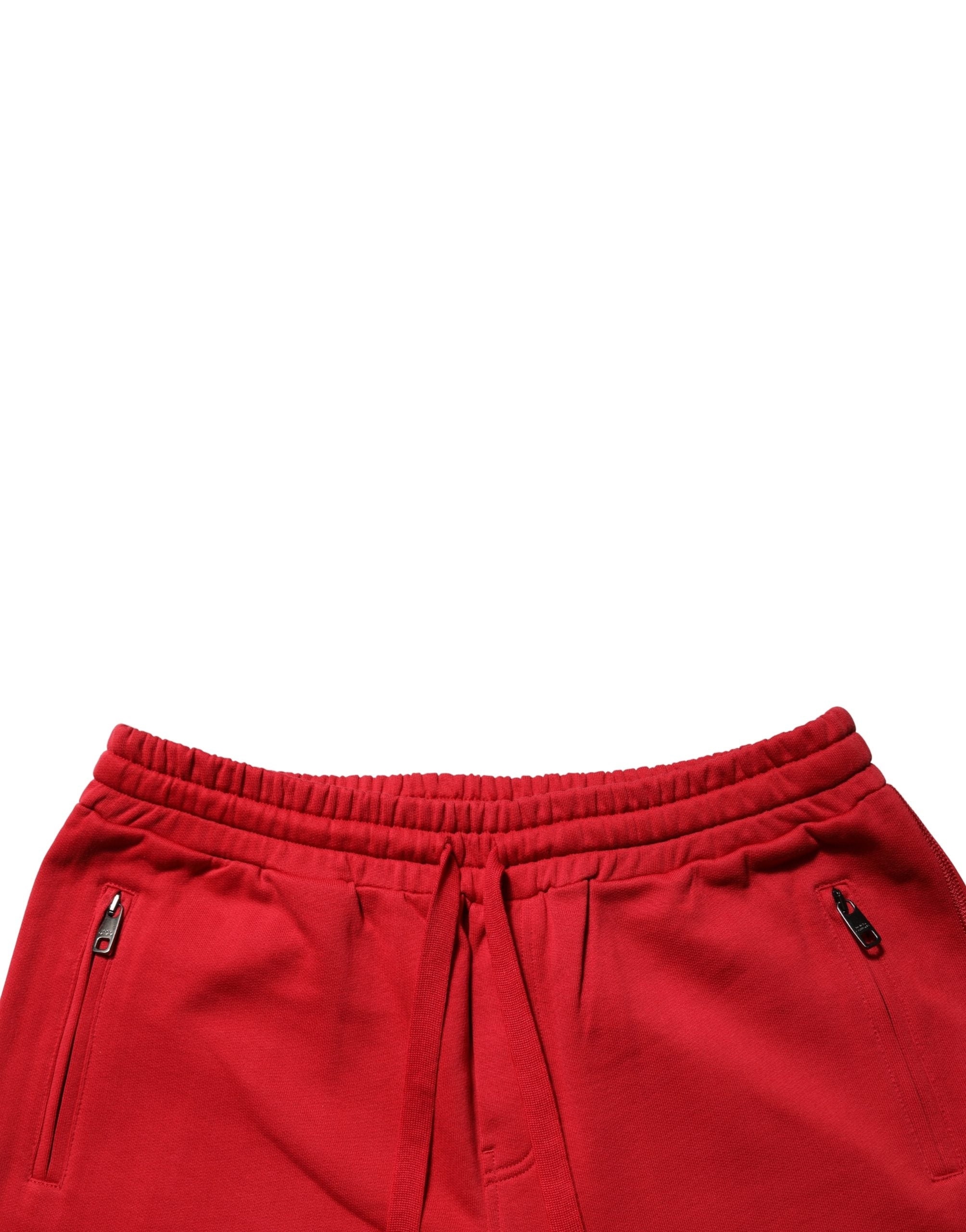 Dolce & Gabbana Red DG Logo Cotton Jogger Men Sweatpants Pants Dolce & Gabbana