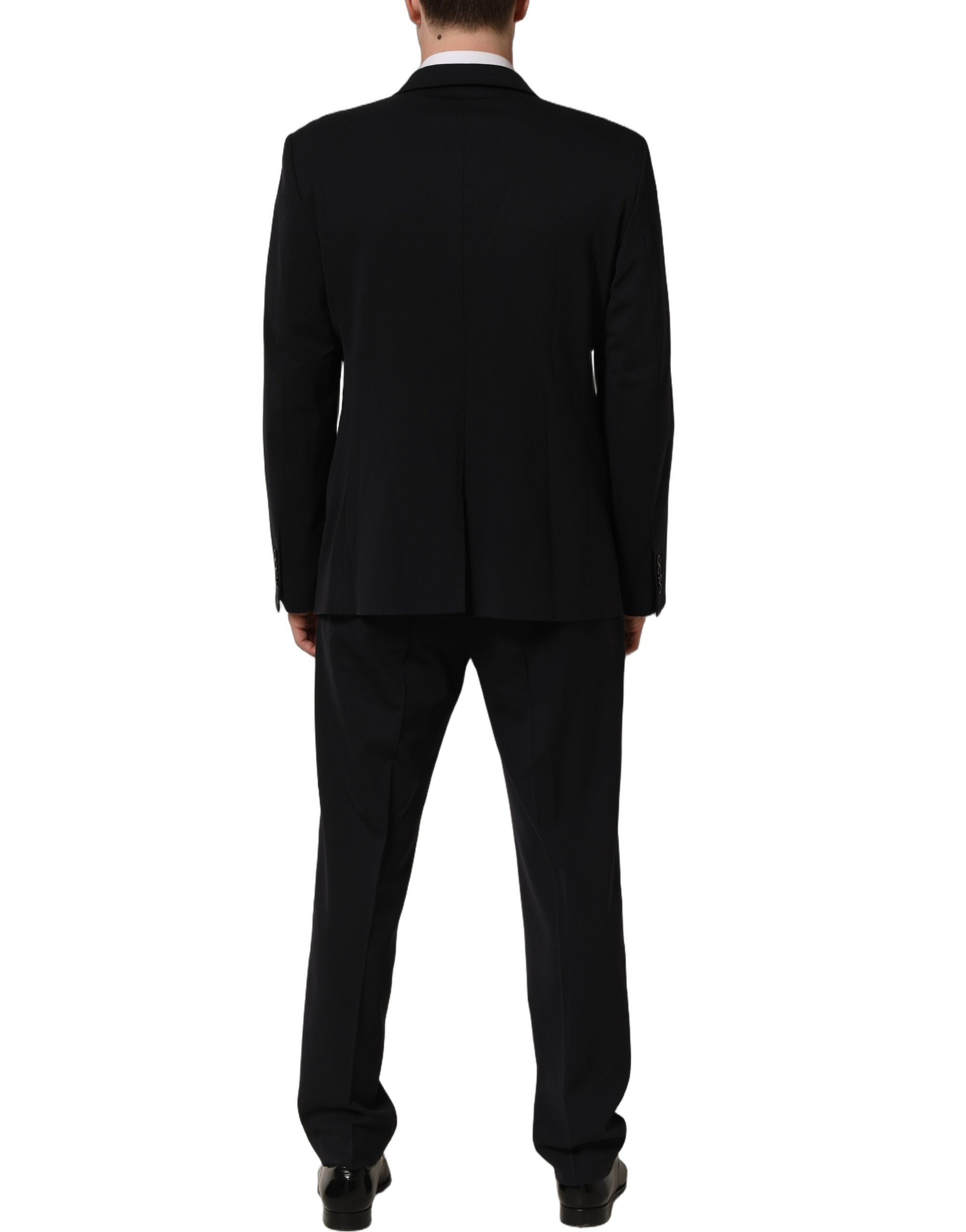 Dolce & Gabbana Black Wool Slim Fit Formal Men 2 Piece Suit Dolce & Gabbana