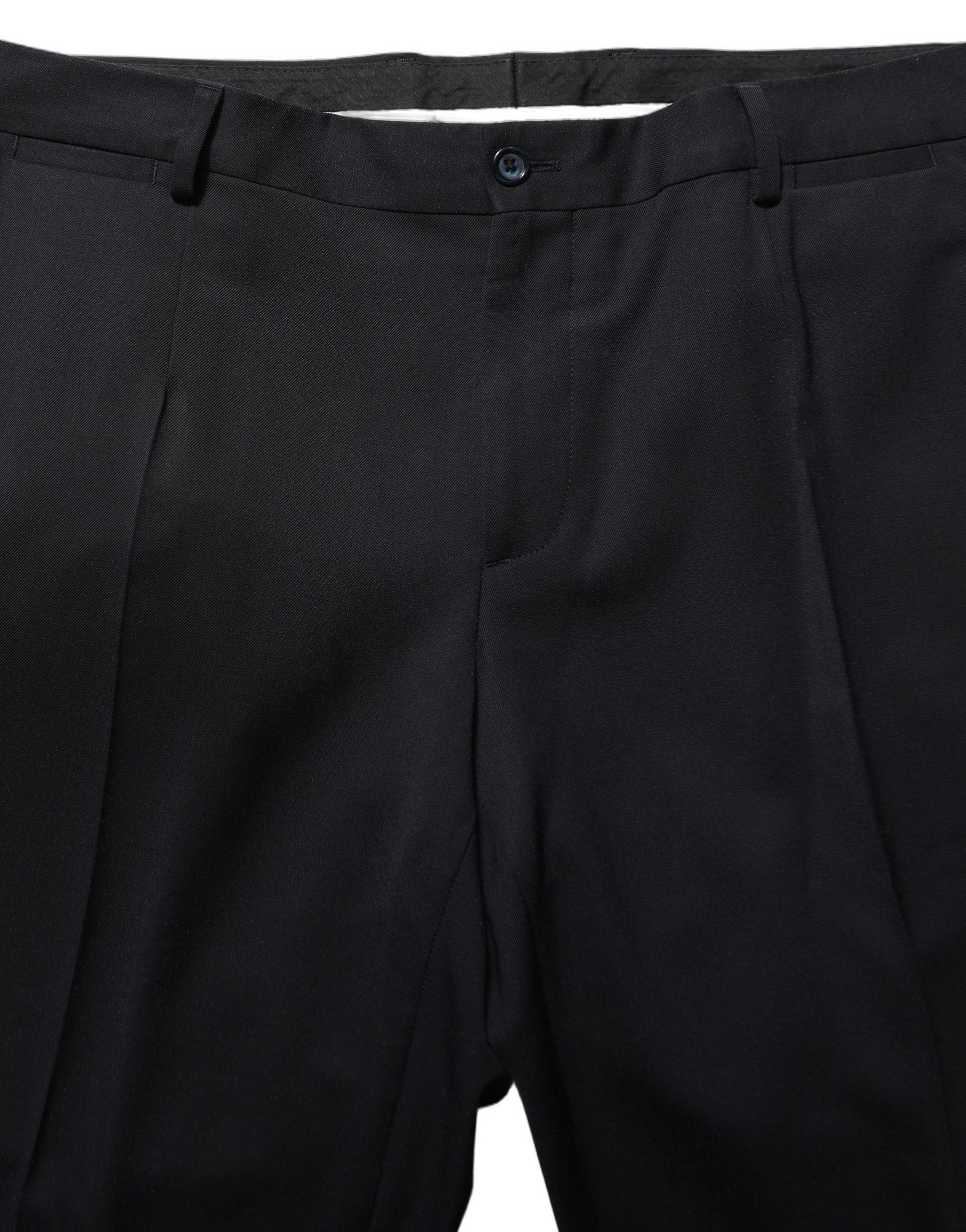 Dolce & Gabbana Black Wool Slim Fit Formal Men 2 Piece Suit Dolce & Gabbana