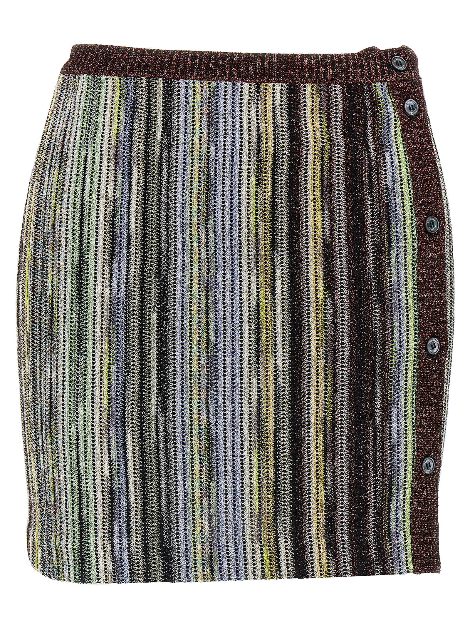 Missoni Multicolor Viscose Long Skirt Missoni
