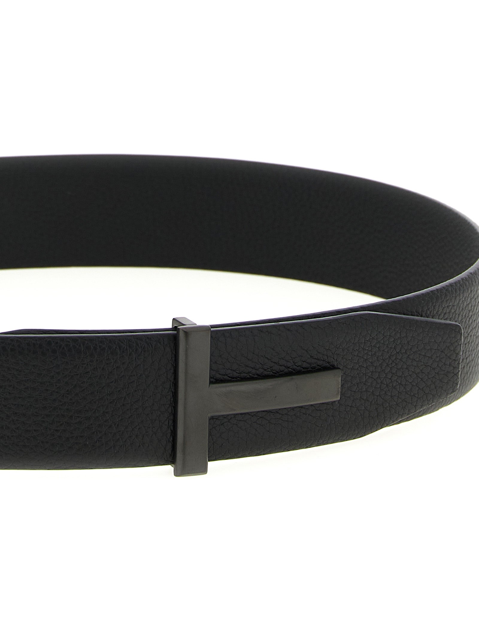 Tom Ford Black Calfskin Belt Tom Ford