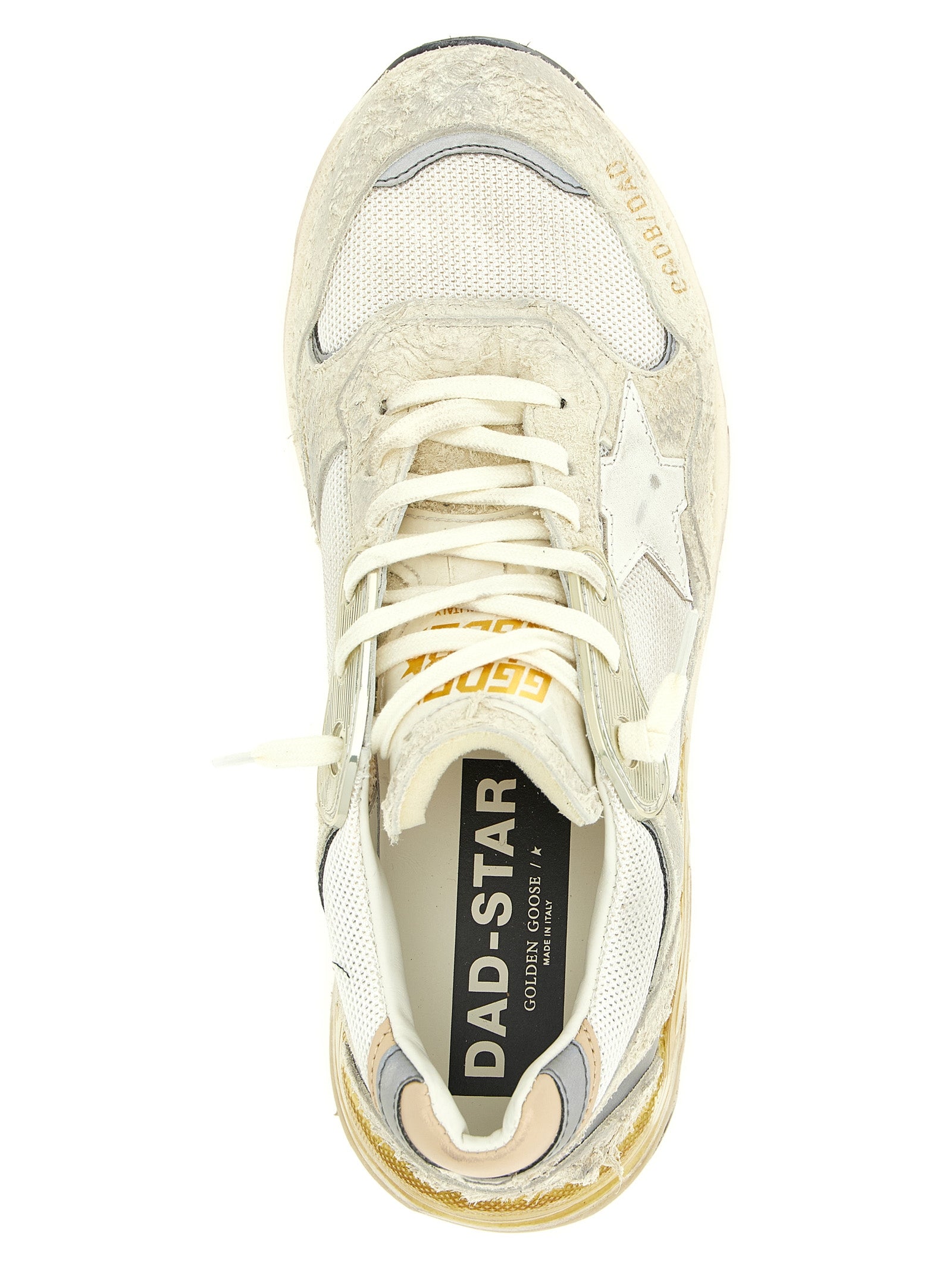 Golden Goose White Leather Athletic Sneakers Golden Goose