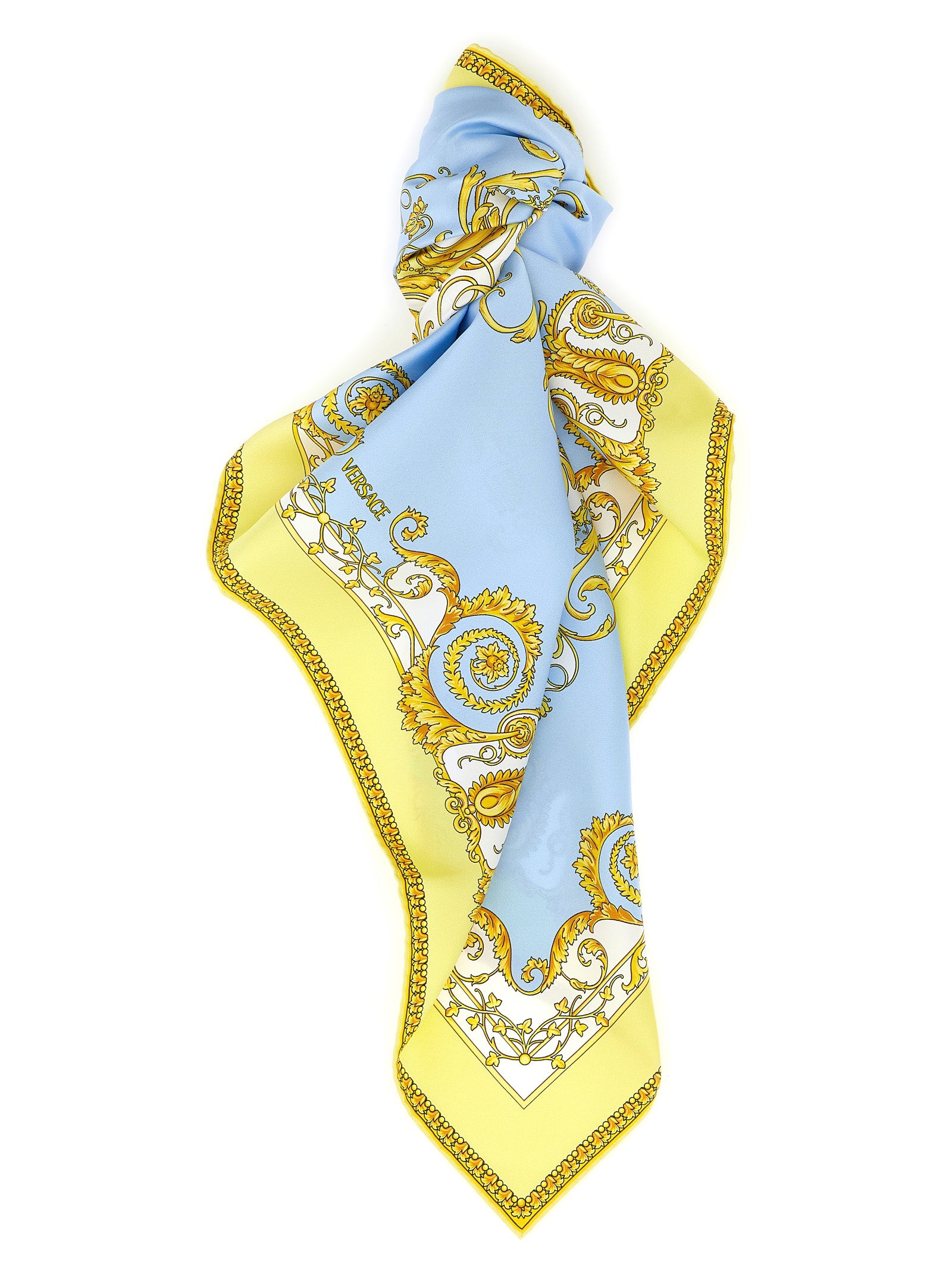 Versace Multicolor Silk Scarf Versace