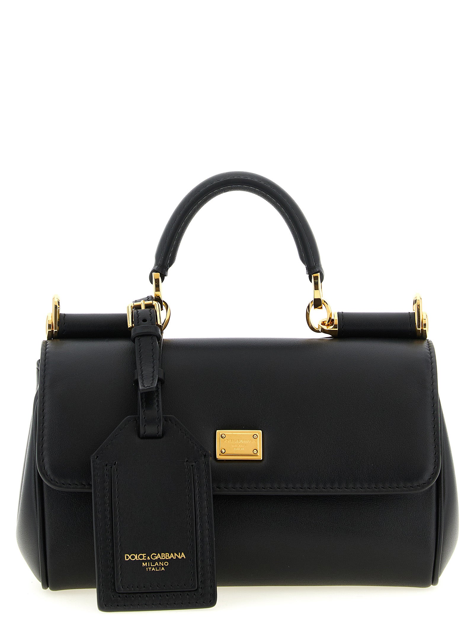Dolce & Gabbana Black Calfskin Handbag Dolce & Gabbana