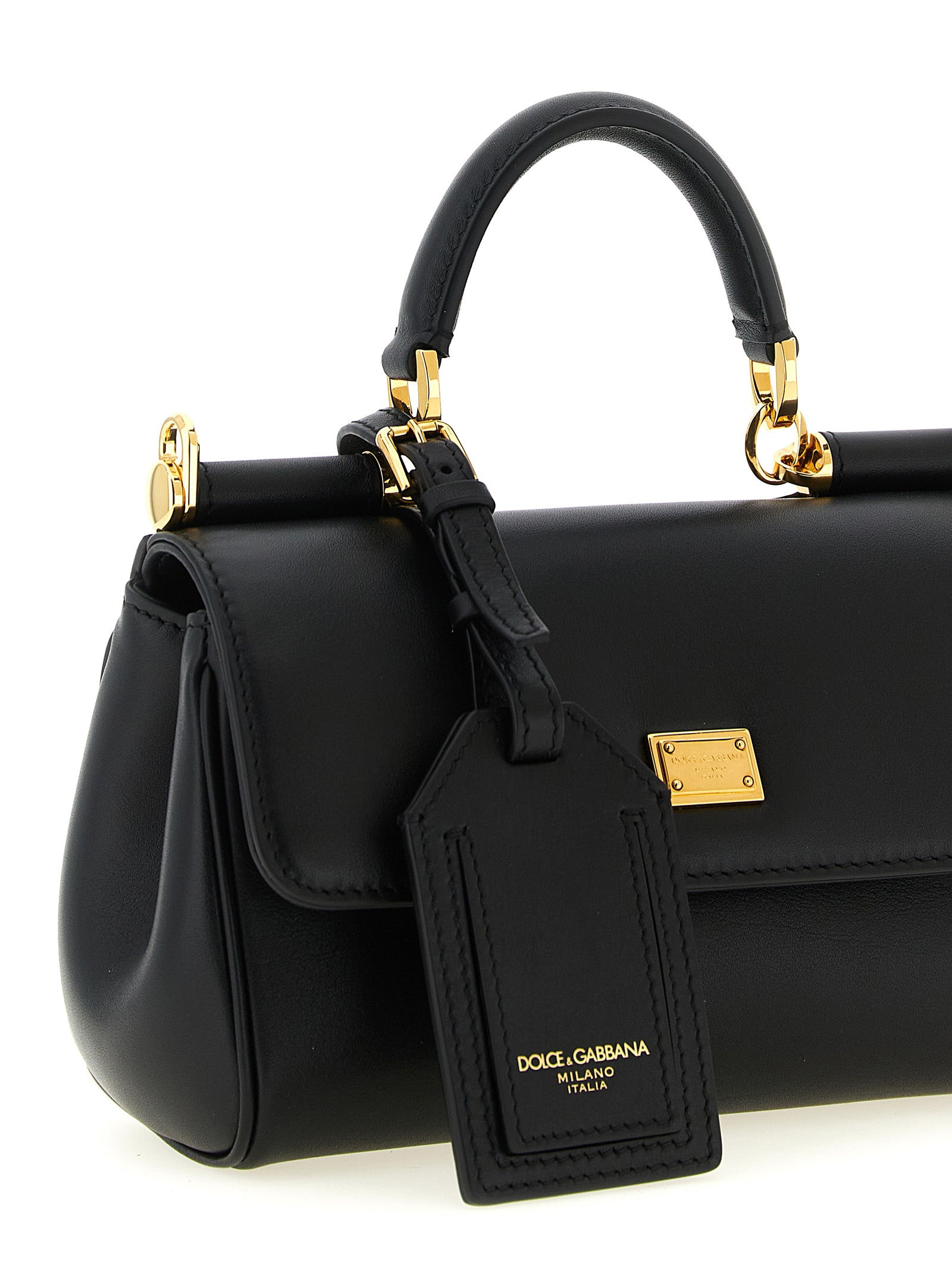 Dolce & Gabbana Black Calfskin Handbag Dolce & Gabbana