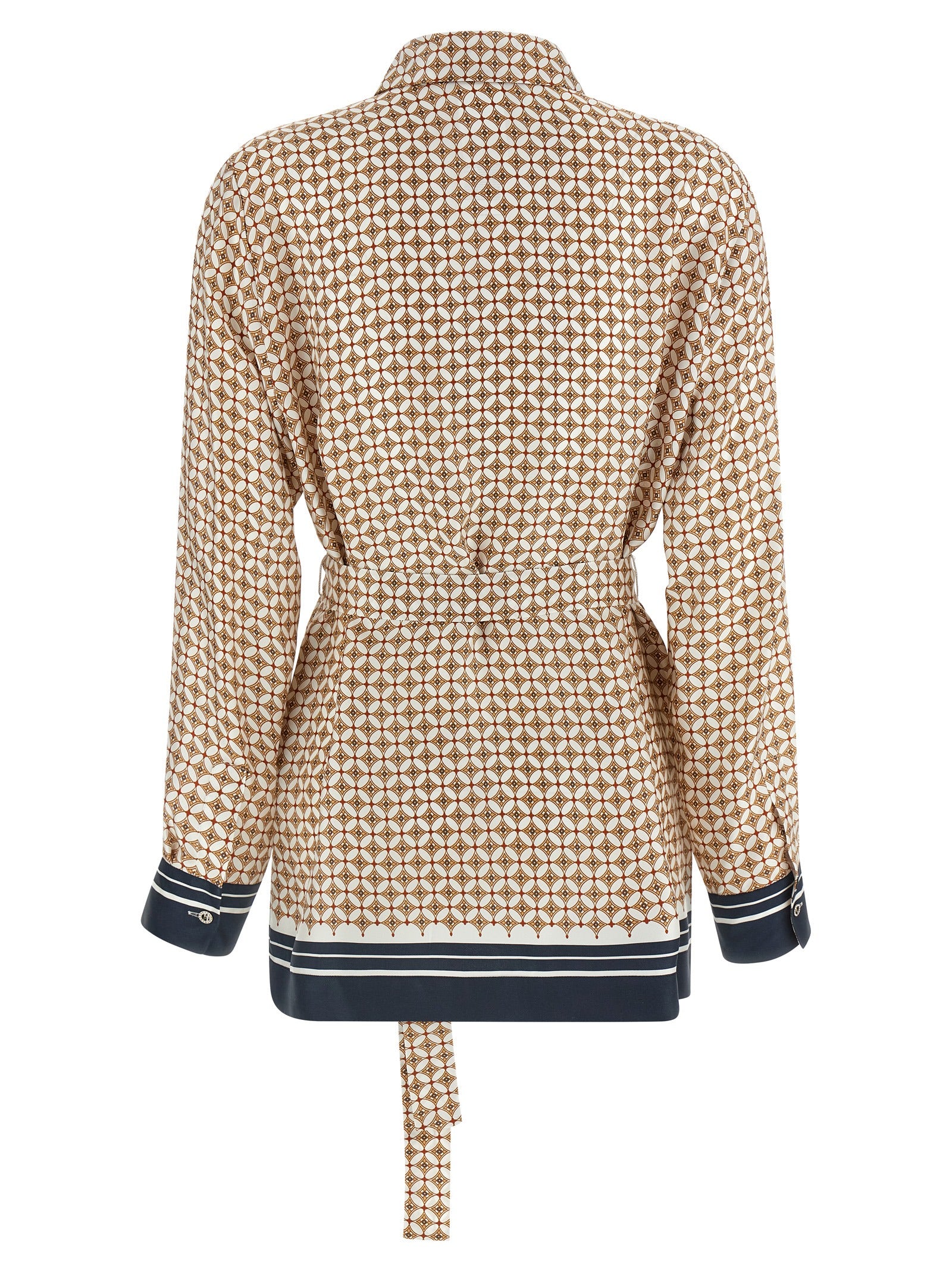 Max Mara Brown Silk Blouse